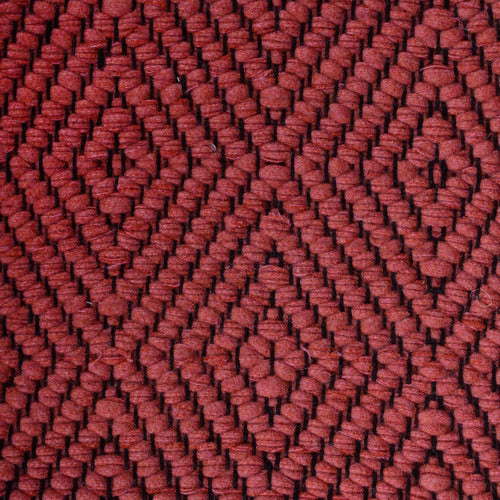 <p>Big Diamond Twill, coral 0445 on the black yarn</p>