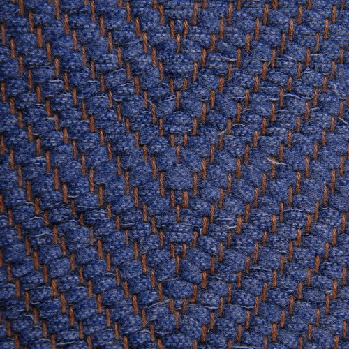 <p>Vertical Herringbone, denim 0474 on the brown yarn</p>