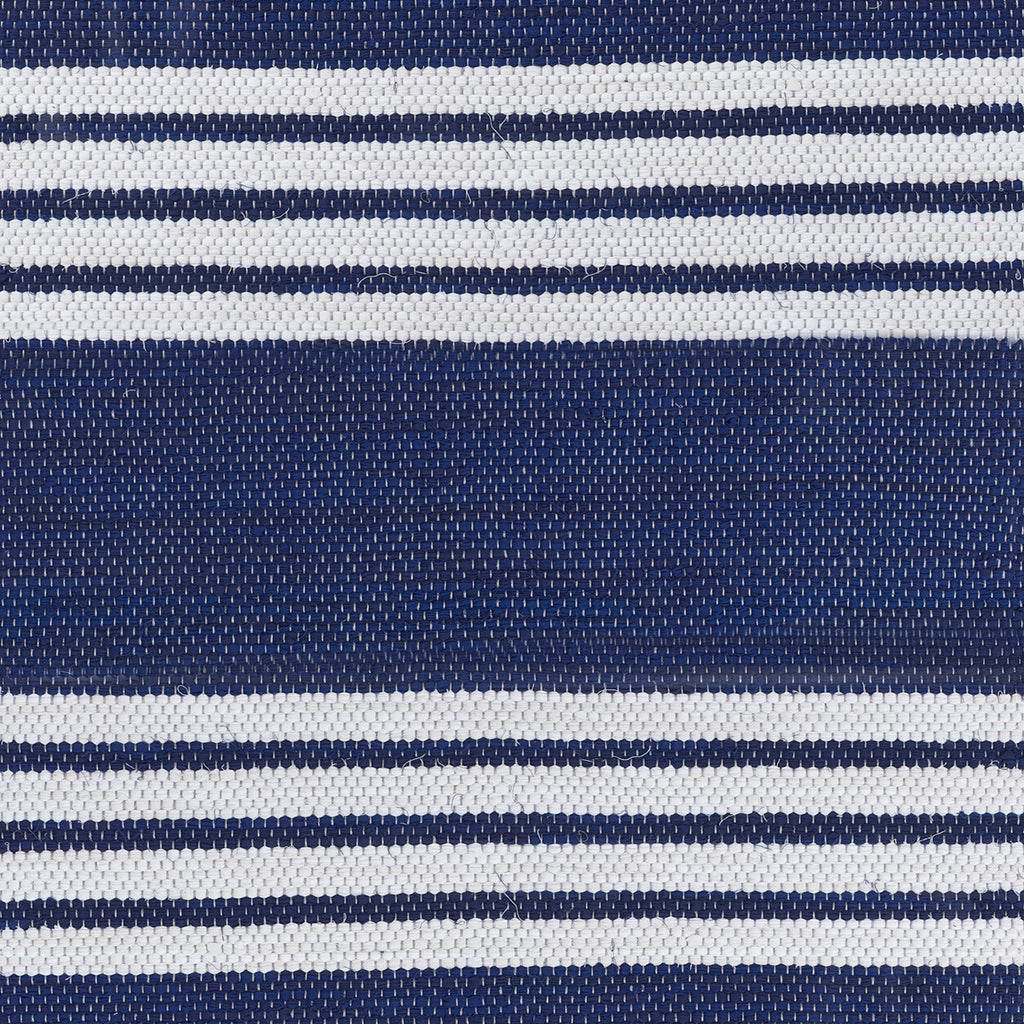 <p>Single Weave Striped, blue mix 541, 522, stripes white mix 100, 101; white yarn</p>