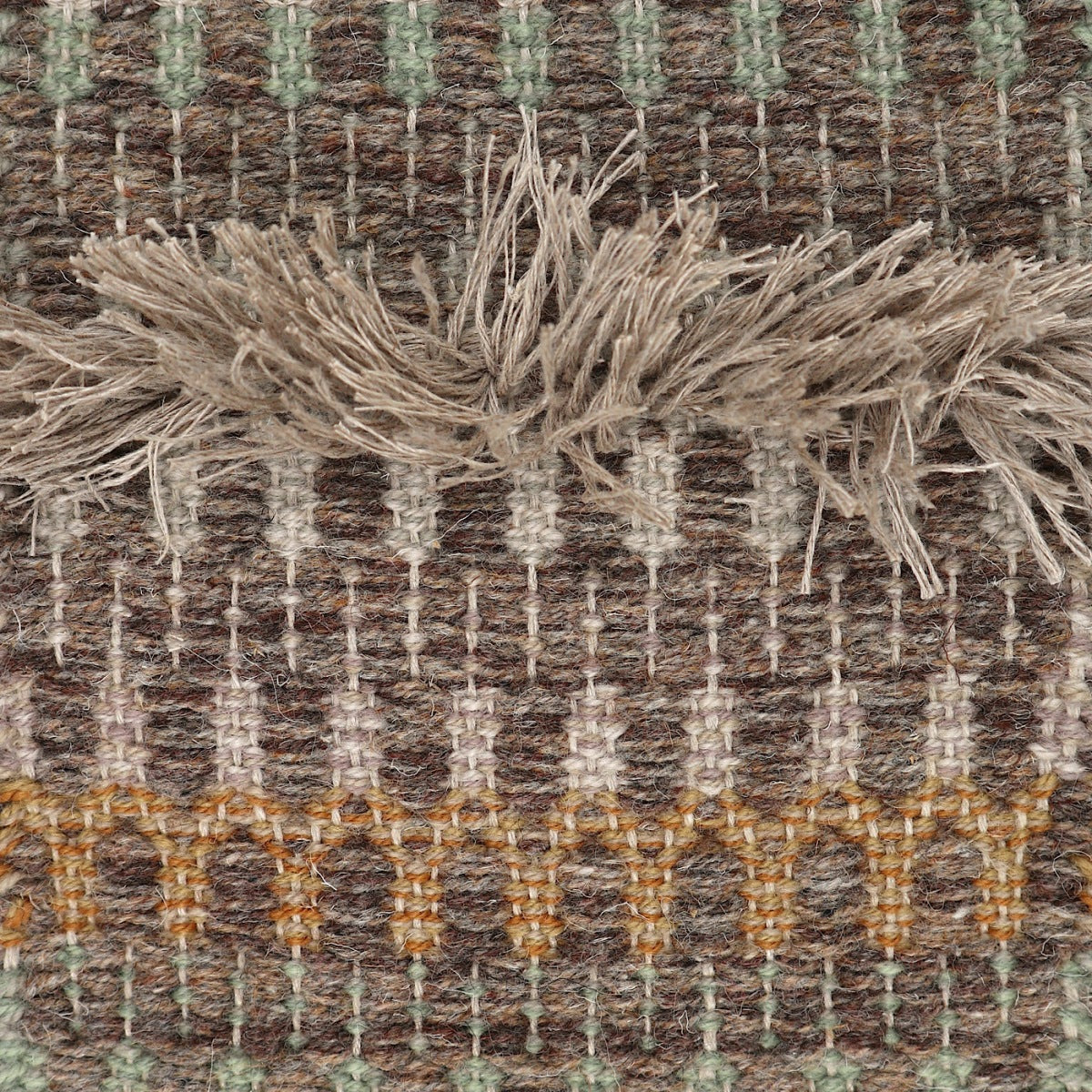 <p>Folk Zig Zag Striped with Rya, main mix 11 ( x3), 17 (x1), Rya in natural linen yarn, 1) 1025, CH016, 1011, 2) CH018, 6004, 6014, 3) 6014, 1014, CH1207, 4) 1011, CH1207, 5) 1011, 11</p>
