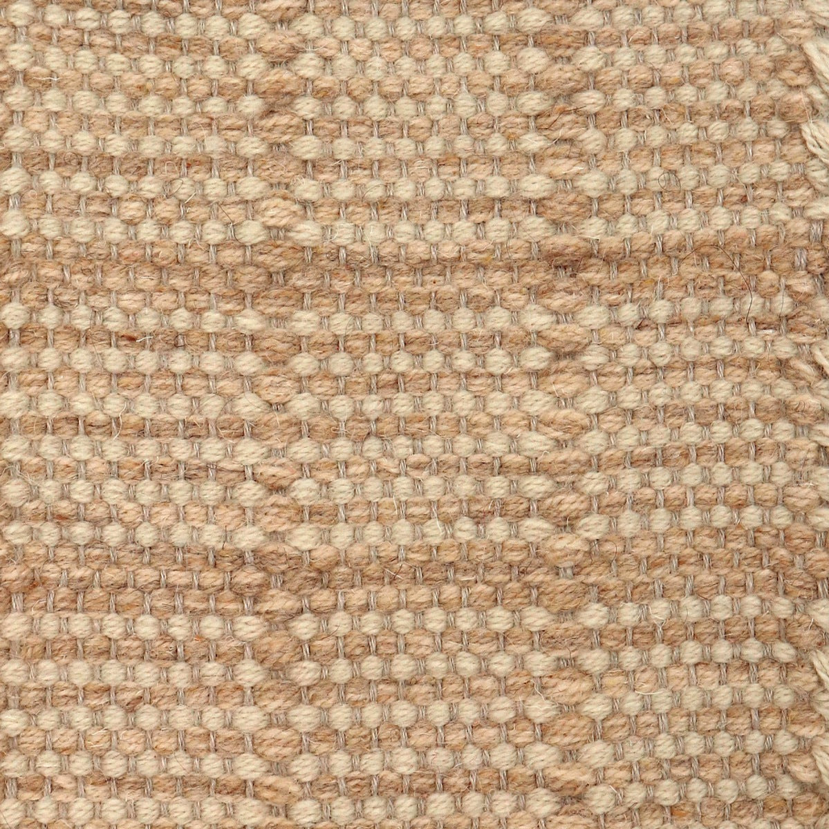 <p>Single Weave with Draell, 1 row - beige mix 03, 07, 2 row - cream 6023 on the natural yarn</p>