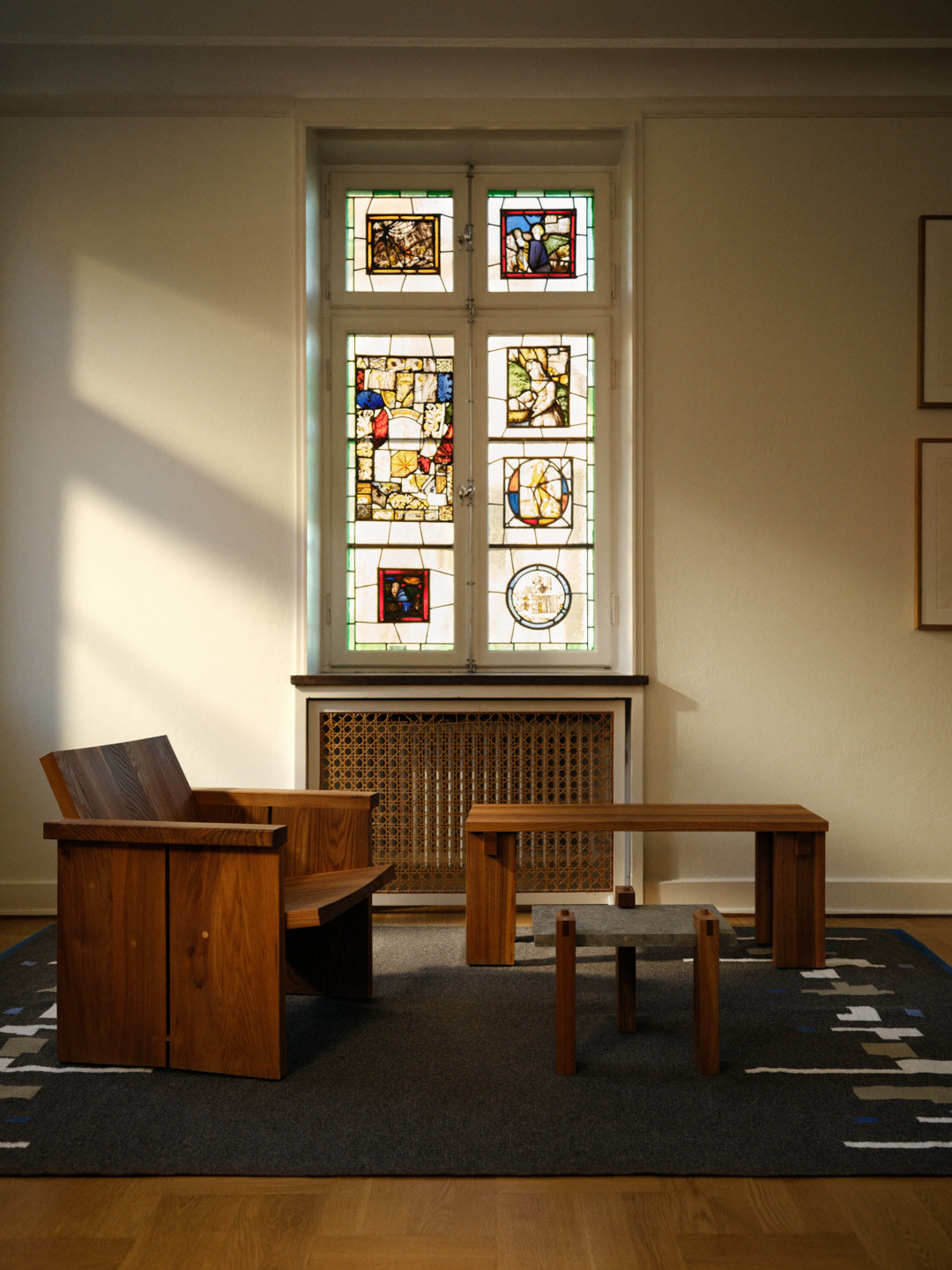 <div class="OutlineElement Ltr SCXW138458788 BCX4">
<div class="OutlineElement Ltr SCXW165812387 BCX4">
<div class="OutlineElement Ltr SCXW19353397 BCX4">
<div class="OutlineElement Ltr SCXW122835885 BCX4">
<p class="Paragraph SCXW122835885 BCX4"><meta charset="UTF-8"><span>The Cardiogram rug takes its starting point from a printed graph of designer Ami Katz’s own heartbeat. What began as spontaneous sketches over the waveform evolved into a clear, rhythmic motif. Inspired by traditional röllakan techniques yet reinterpreted through a contemporary lens, the design weaves together personal narrative and craft heritage.</span></p>
</div>
</div>
</div>
</div>