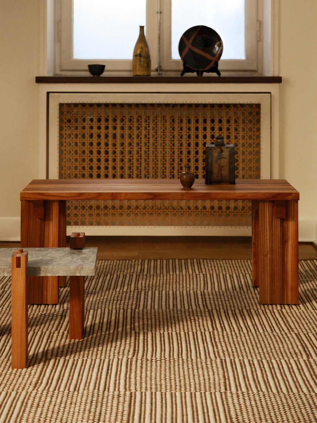 <div class="OutlineElement Ltr SCXW138458788 BCX4">
<div class="OutlineElement Ltr SCXW165812387 BCX4">
<p class="Paragraph SCXW165812387 BCX4"><span data-contrast="none" lang="EN-US" class="TextRun SCXW165812387 BCX4"><span class="NormalTextRun SCXW165812387 BCX4">Britt</span></span><span data-contrast="none" lang="EN-US" class="TextRun SCXW165812387 BCX4"><span class="NormalTextRun SCXW165812387 BCX4"> is a woven rug crafted with linen in both the weft and the warp. Wool yarn forms the pattern, while the weaving structure creates two distinct surfaces that together shape a refined check design. Because the pattern is created through structure rather than </span><span class="NormalTextRun SpellingErrorV2Themed SCXW165812387 BCX4">colour</span><span class="NormalTextRun SCXW165812387 BCX4">, the rug offers a calm, unified, and harmonious palette ideal for contemporary interiors.</span></span><span data-contrast="none" lang="EN-US" class="TextRun SCXW165812387 BCX4"><span class="NormalTextRun SCXW165812387 BCX4"></span></span></p>
</div>
<div class="OutlineElement Ltr SCXW165812387 BCX4"></div>
</div>