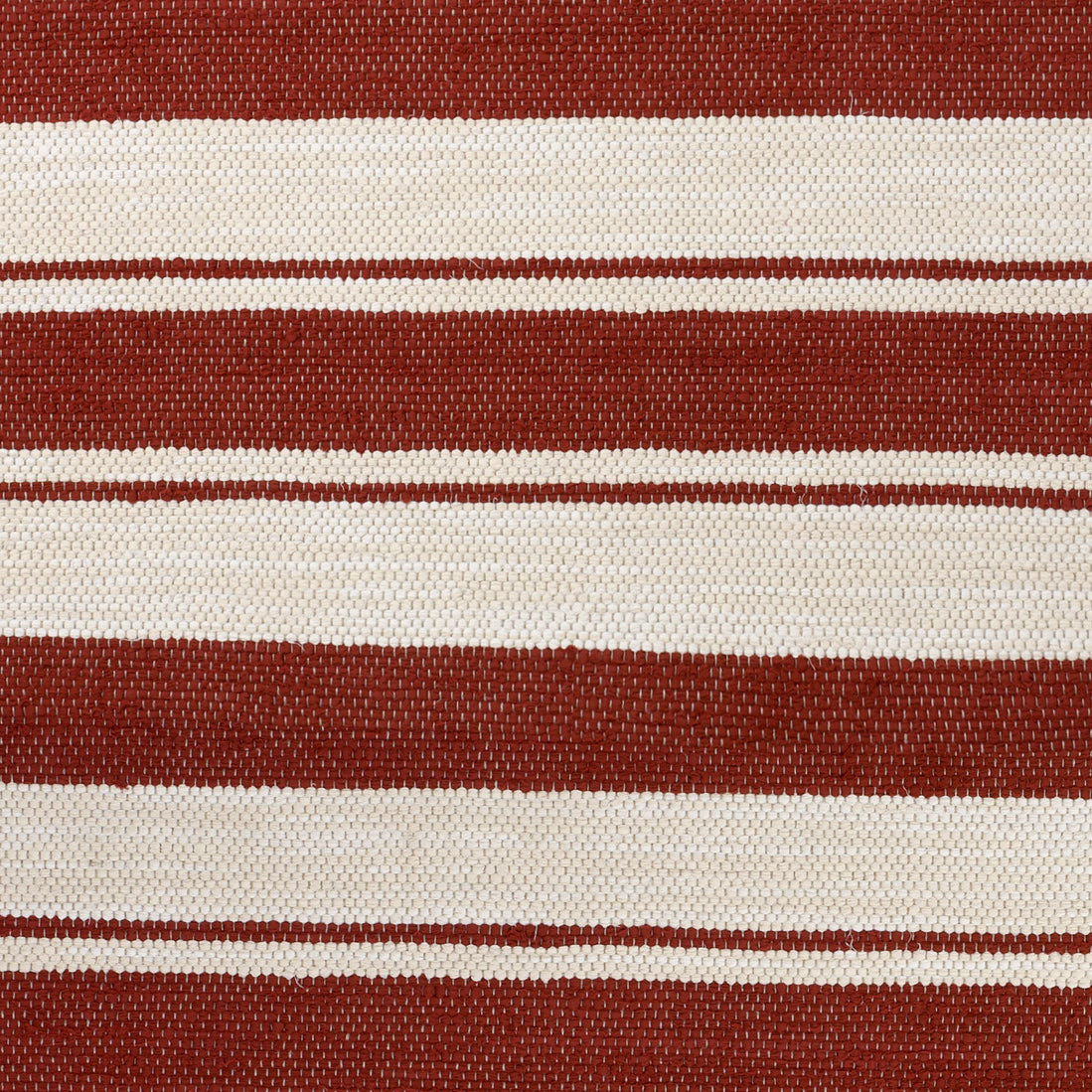 <p>Single Weave Striped, red mix 307, 308, stripes white mix 100, 101; natural yarn</p>