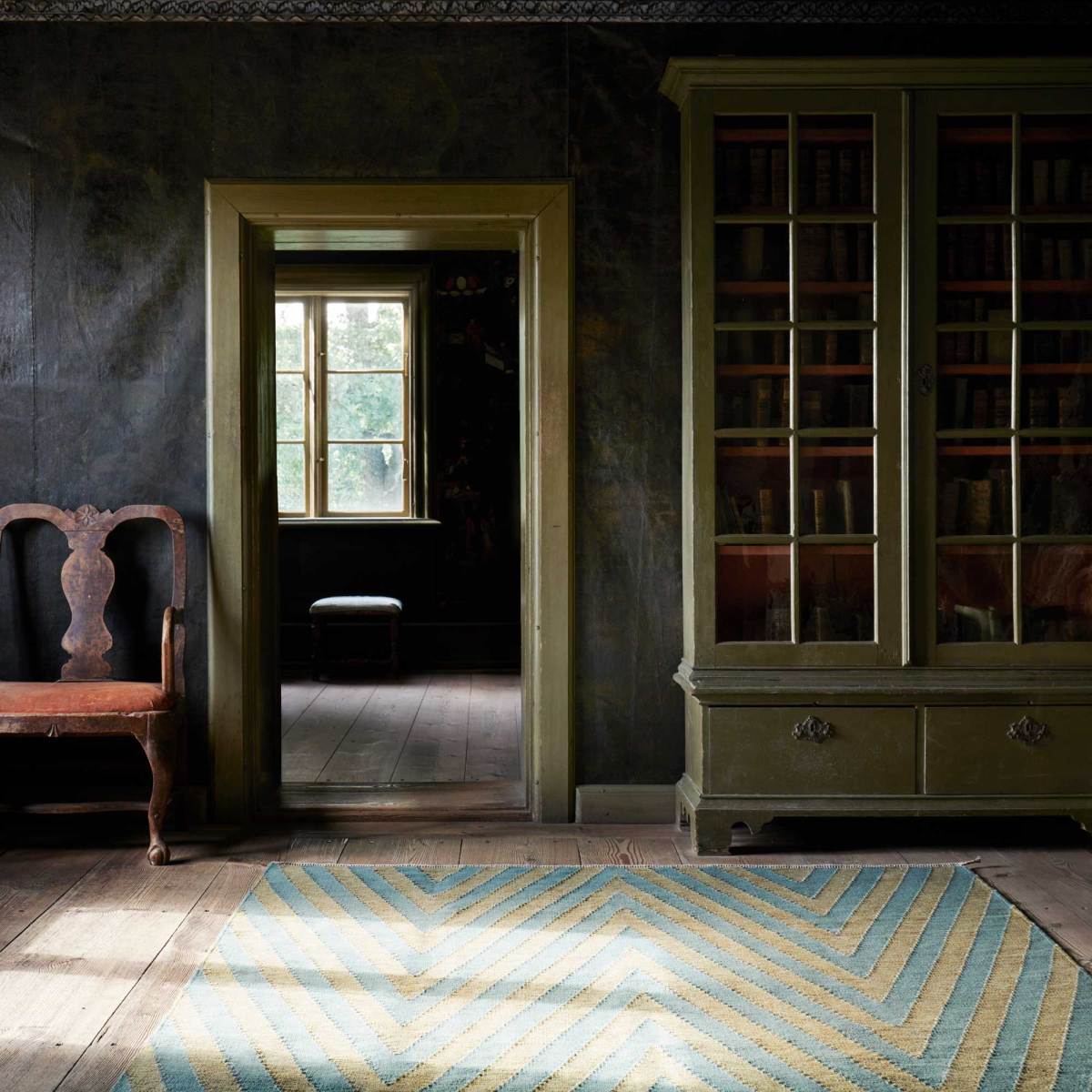 Arrow – Aqua and Green – Vandra Rugs