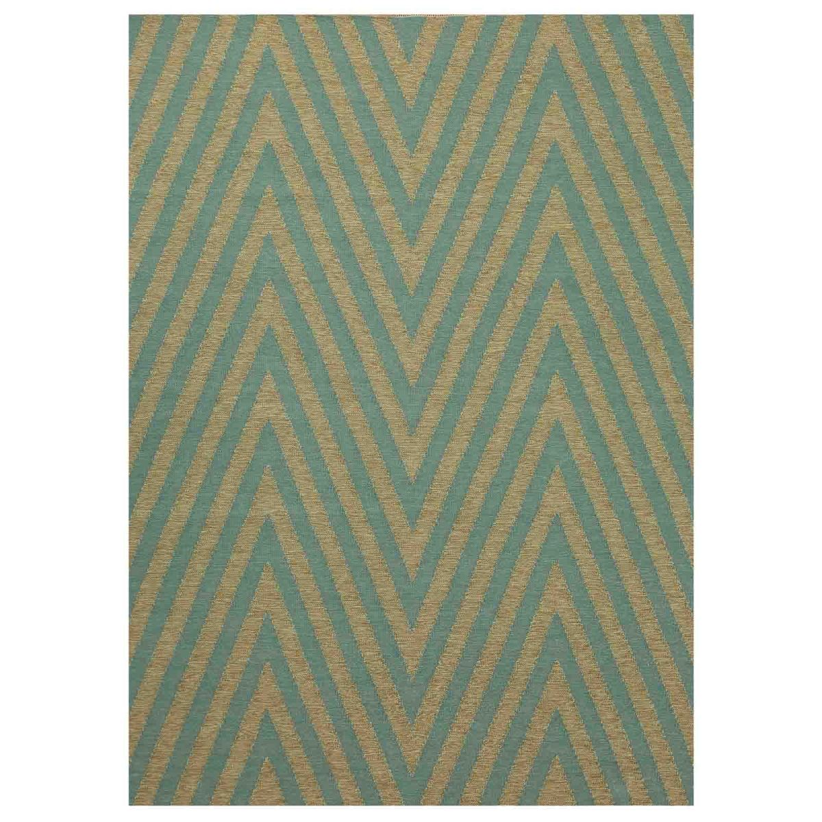 Arrow – Aqua and Green – Vandra Rugs