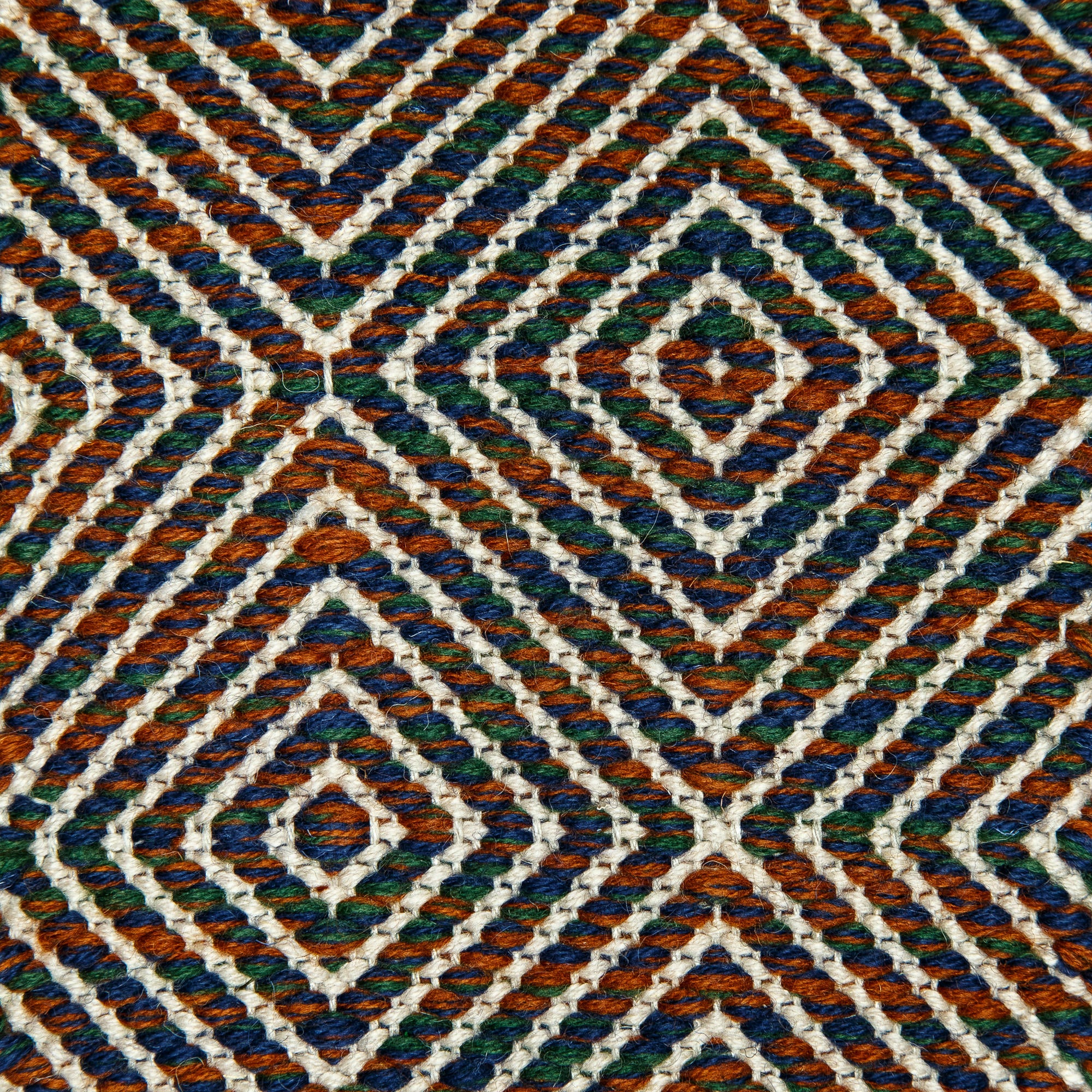 <p>Big Dual Diamond Twill, main mix of 5027, 6002, 4011, inside beige 1008 on the natural yarn</p>