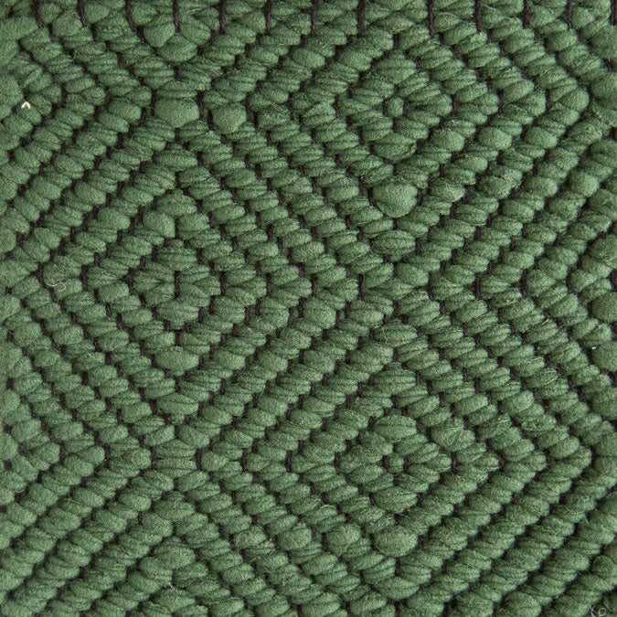<p>Big diamond twill, green H482 on the black yarn</p>