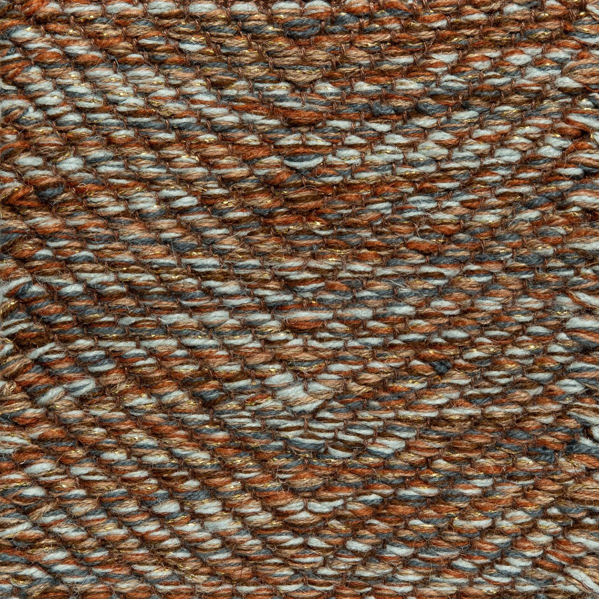 <p>Carpathian Metallic Twisted Vertical Herringbone, mix of CH4400,  5012, CH3424, 02, 6002, 6010, CH4225, 02 with gold effects (1thr.) on the dark brown yarn</p>