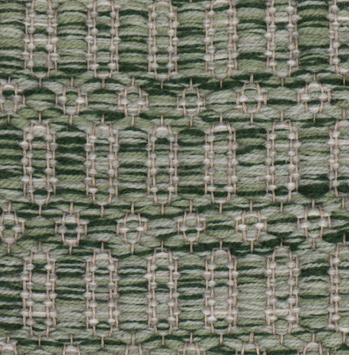 <p>Columns, main green mix 4011, CH033, CH016, inside grey mix 1009, 1002, 1023 on the natural yarn</p>