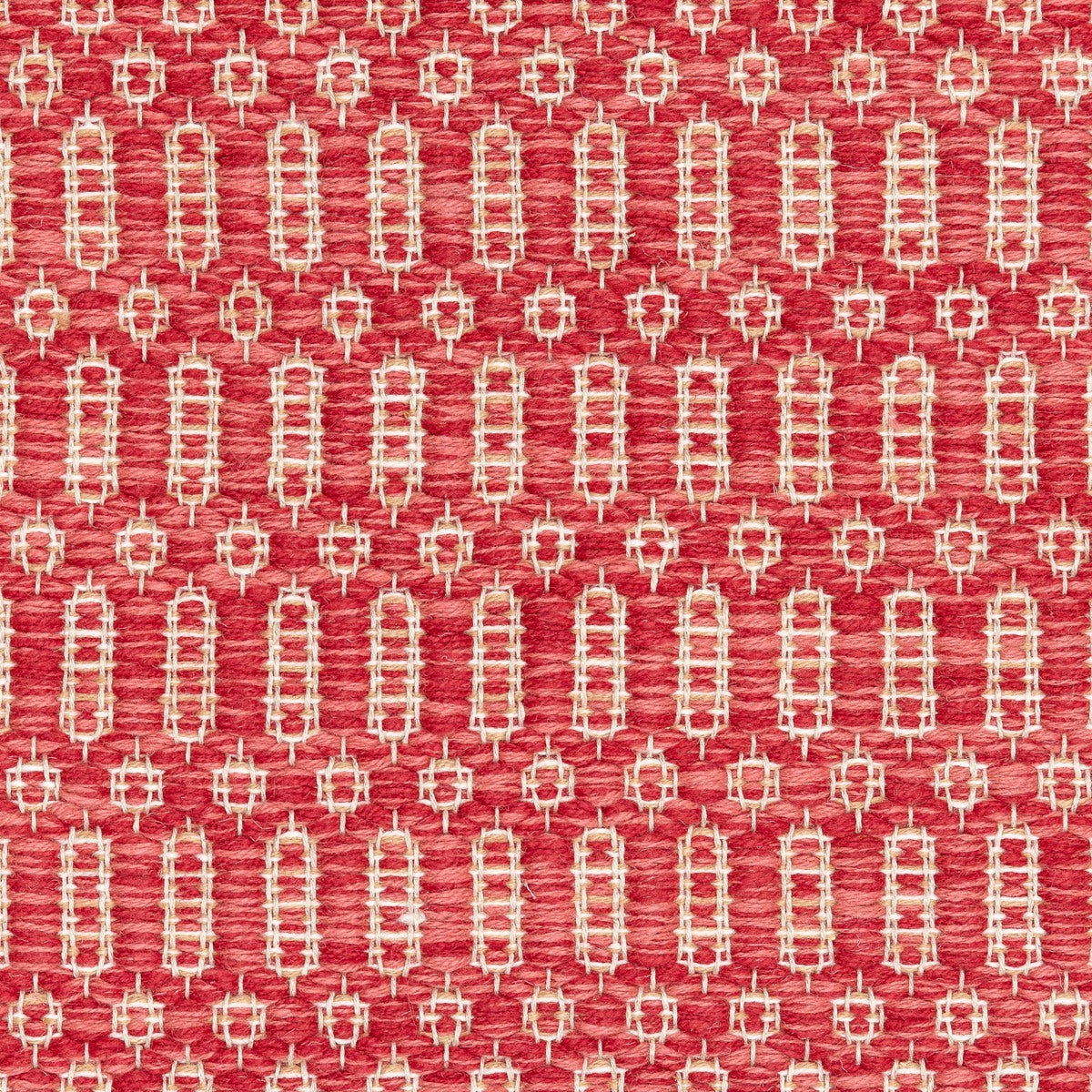 <p>Columns, main red mix 3010, 3011, inside cream 6001, 1023 on the natural yarn</p>