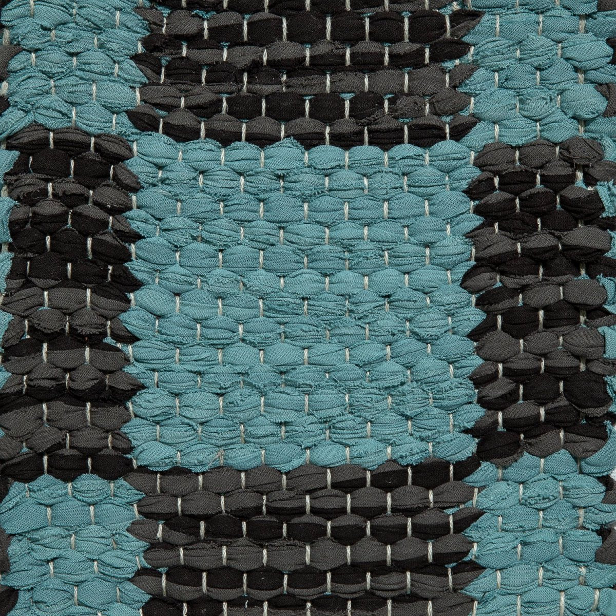 Chequered – Black and Turquoise