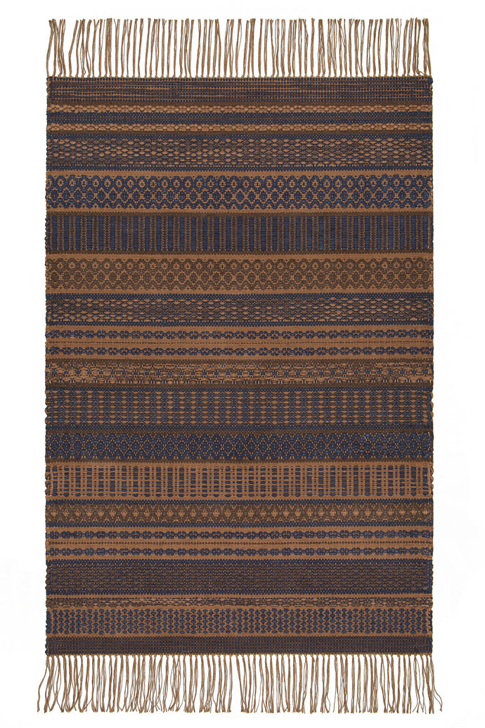 Country – Brown and Blue – Vandra Rugs