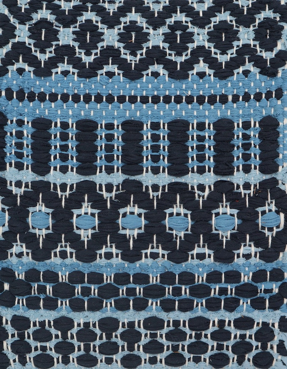 <p>Country Rug, main  dark blue 534-1, inside alt. 521 and 501 on the white yarn</p>