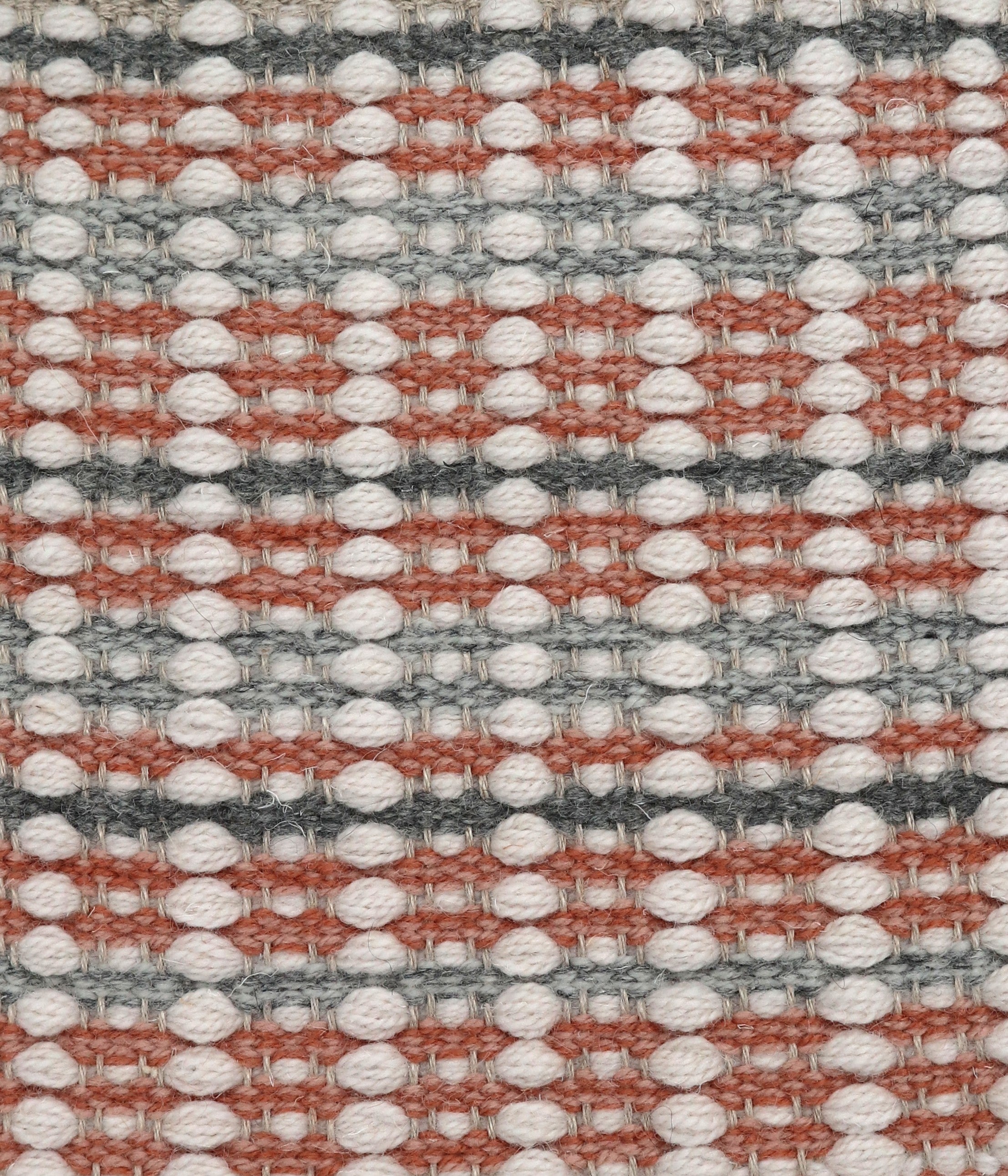 <p>Dashes Striped, main 1023, 1022, inside in different stripes 1) pink-rust mix 8108, 8119, 2) blue-grey mix 04, 1002, 3) dark grey 08, warp - natural linen</p>