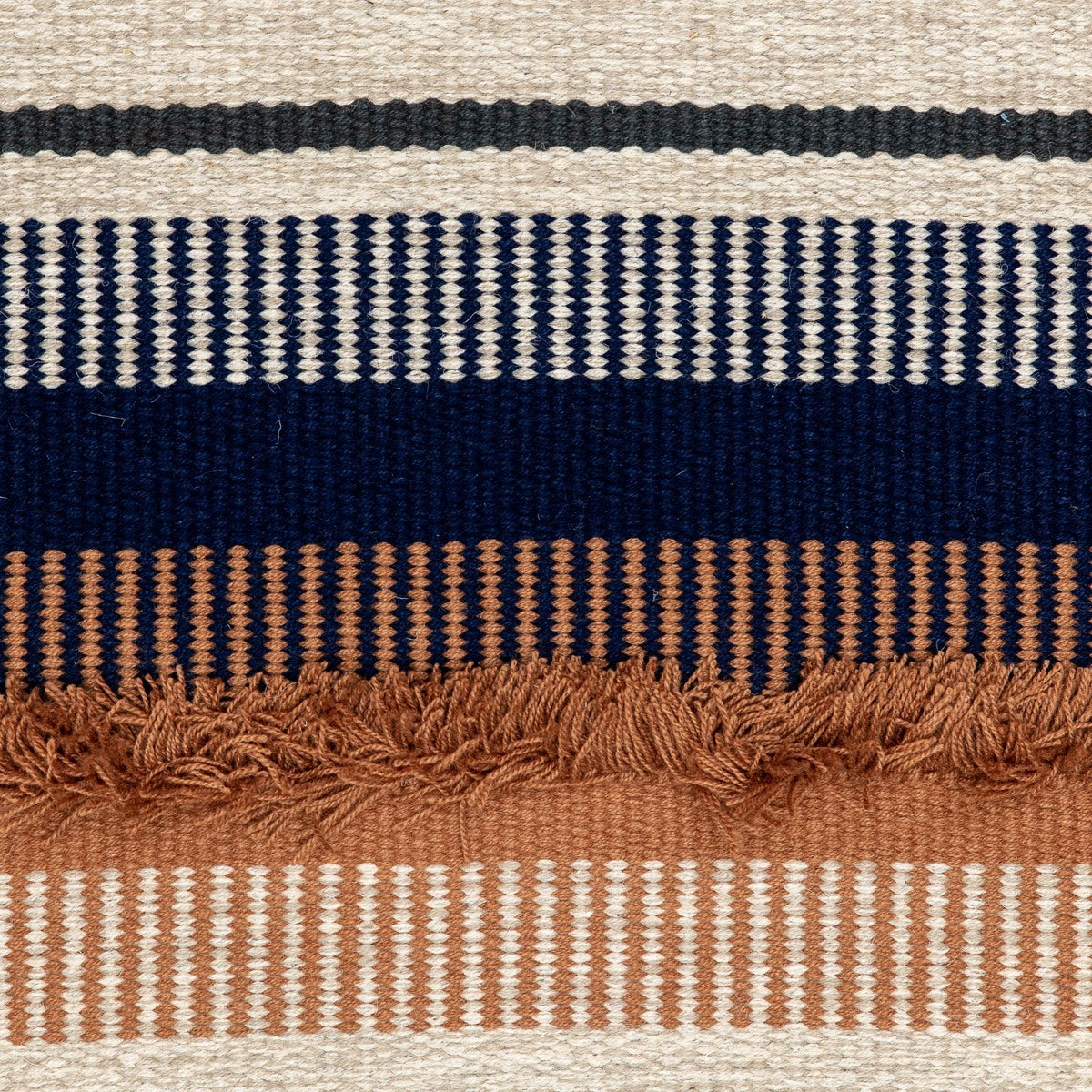 Tangled – Light Grey, Blue and Terracotta