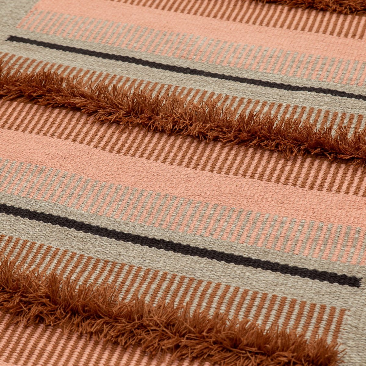 Tangled – Light Grey, Pink and Terracotta