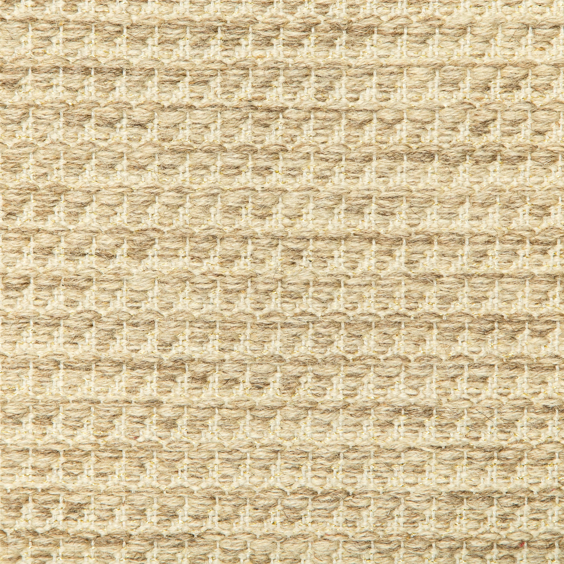 <p>Dog Tooth, main beige mix 02, 03,  inside cream mix 07, 07 with gold metallic effects on the natural yarn</p>