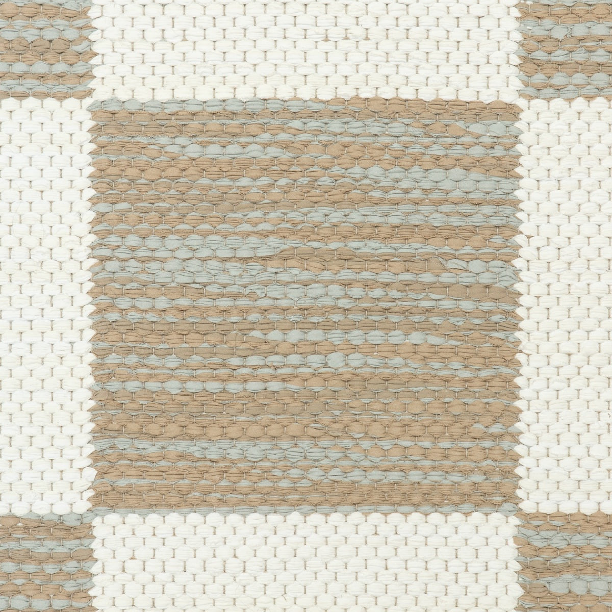 <p>Double Weave Chequered, 1 sq.  - white mix 101, 102, 2 sq. - beige mix 200, 201, 124 on the natural yarn</p>