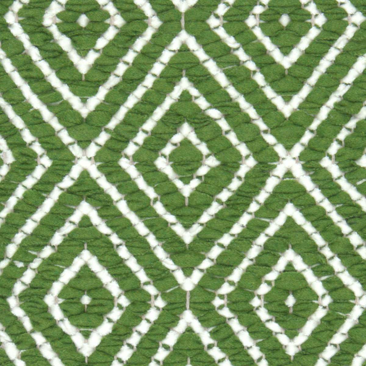 <p>Dual Diamond Twill, main grass green 0027, inside white 0430 on the natural yarn</p>