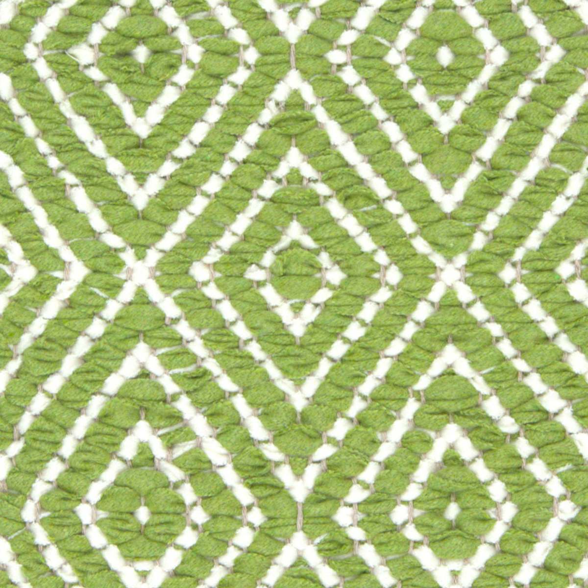 <p>Dual Diamond Twill, main green 0078, inside white 0430 on the natural yarn</p>