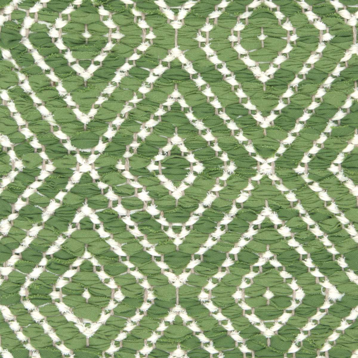 <p>Dual Diamond Twill, main green 435/1, 436/1, inside white 102 on the natural yarn</p>