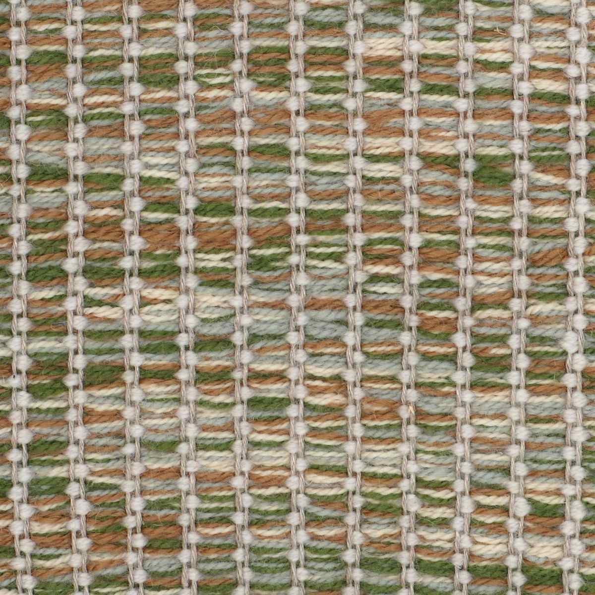 <p>Fields, green CH4360, CH015, CH1014, 6004, inside white 1023, Ends Woven 1) 1023, 2) Green mix CH015, CH4360 on the natural yarn</p>