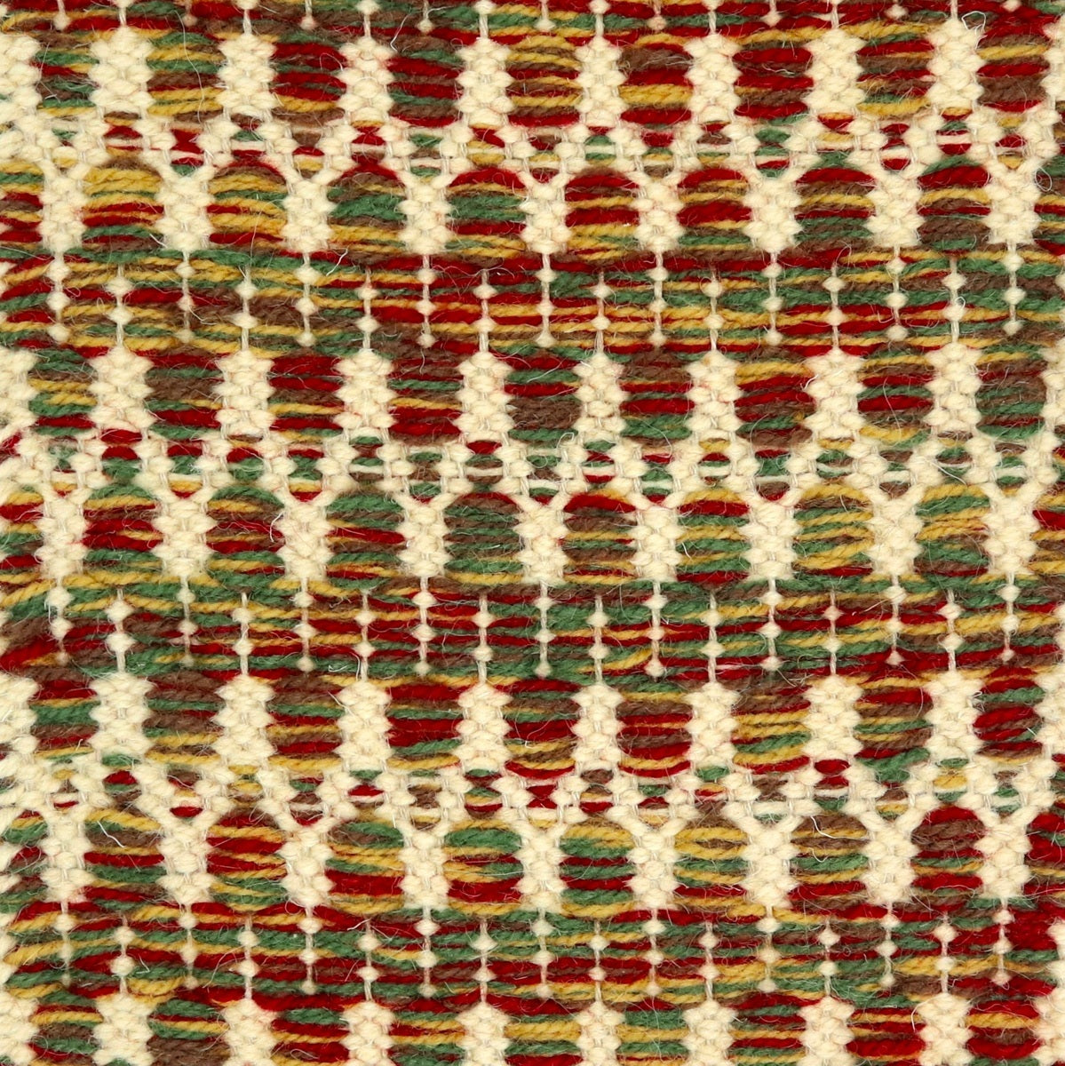 <p>Folk Zig Zag, main mix of 6007, 6005, 3015, 4012, inside cream 07 on the natural yarn</p>