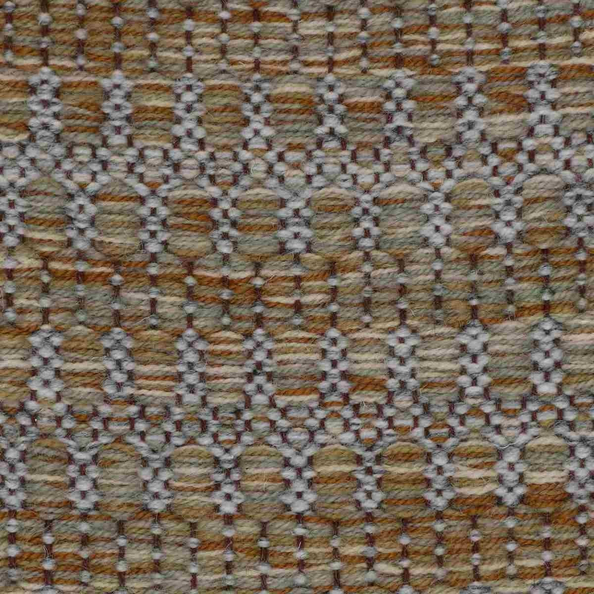 <p>Folk Zig Zag, main mustard mix CH018, 07, 1011, 4012, 6004, Inside grey mix 04, 1023, 1002 on the dark brown yarn</p>
