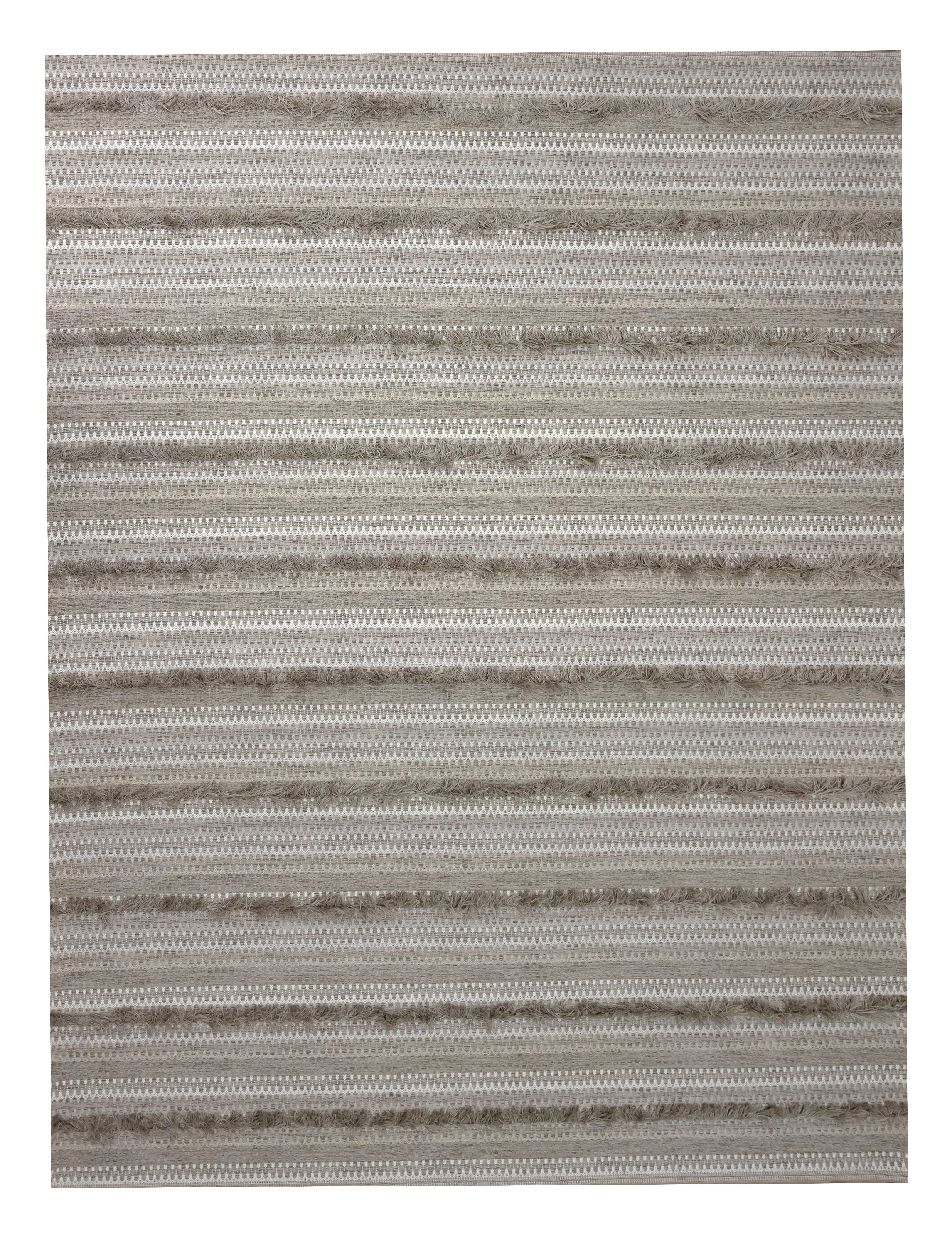 Folk Zig Zag Rya – White