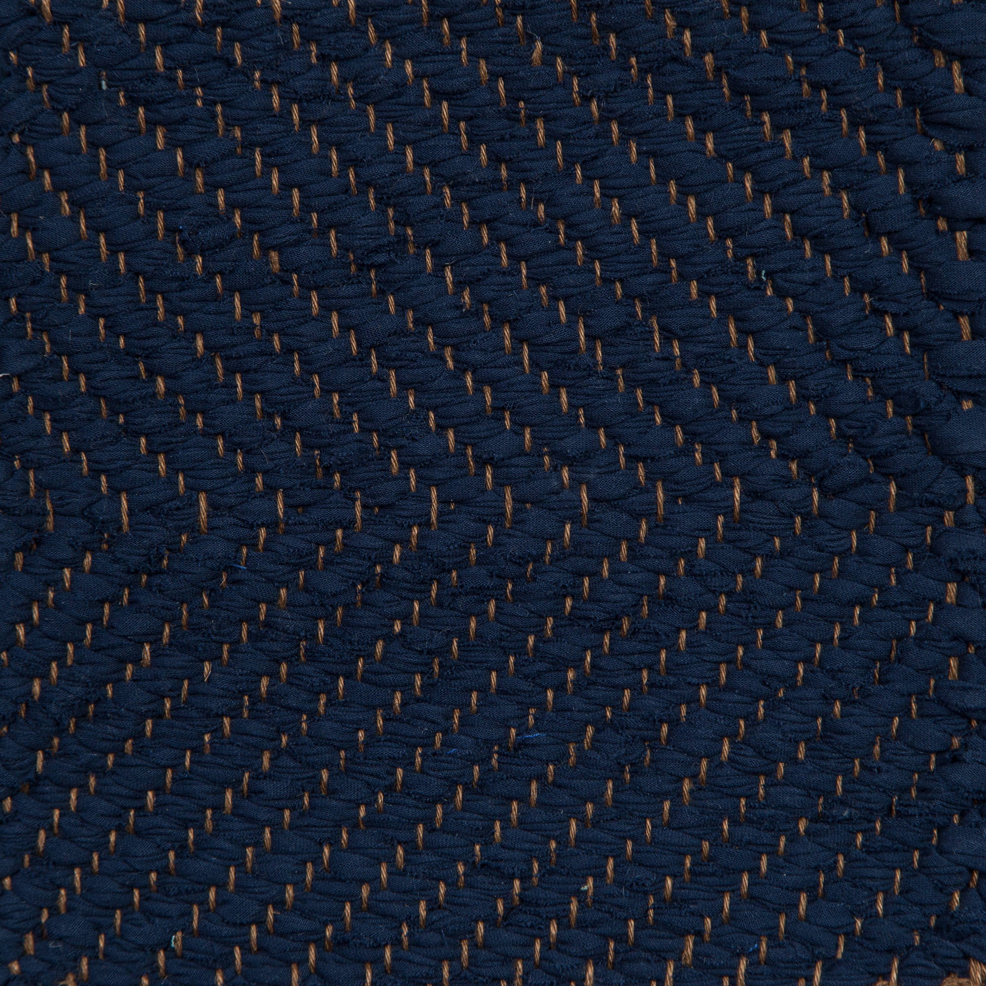 <p>Herringbone, dark blue 522 on the brown yarn</p>