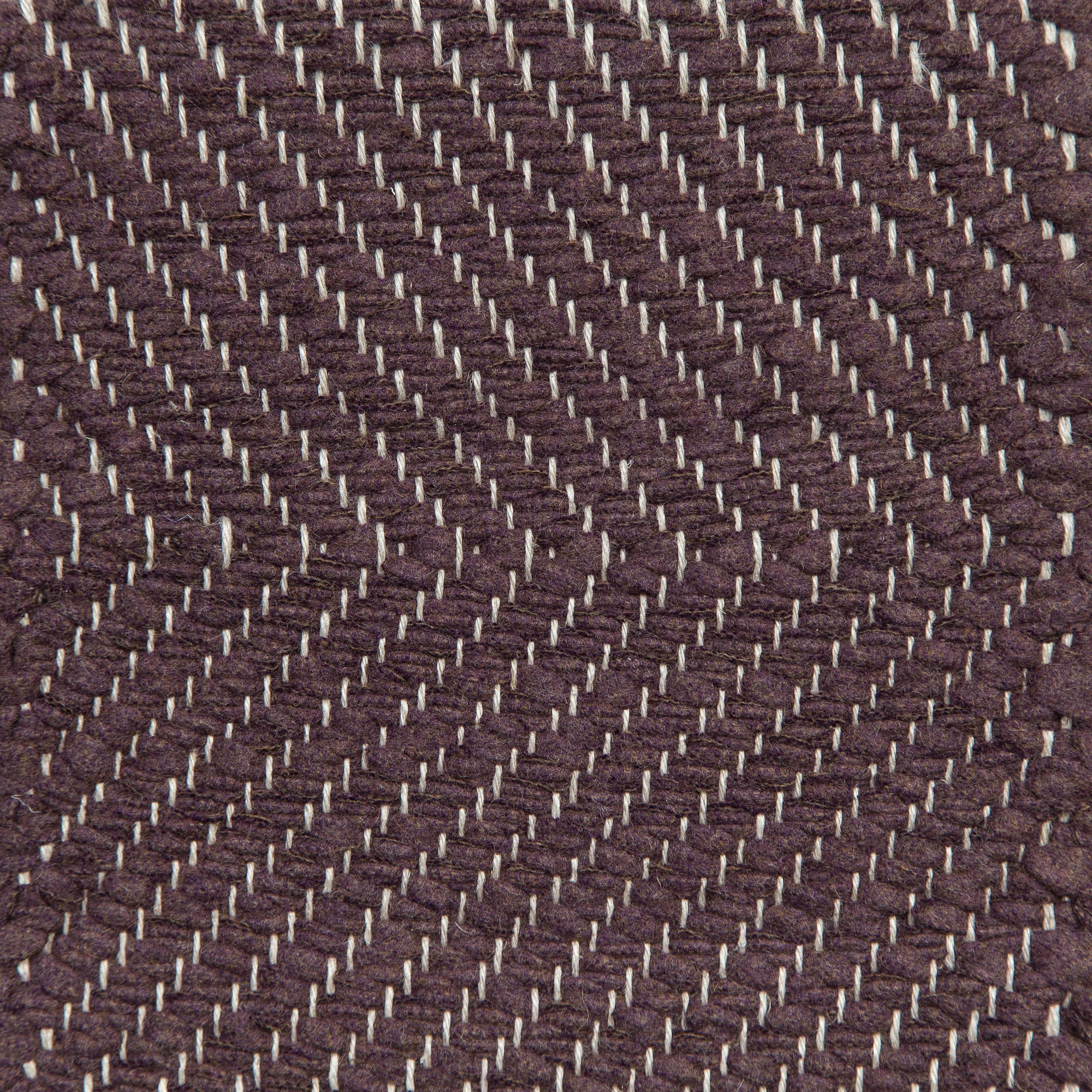 <p>Herringbone, purple 0494 on the natural yarn</p>
