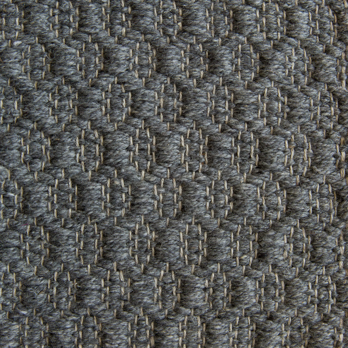 <p>Honeycombs, deep grey 08 on natural yarn</p>