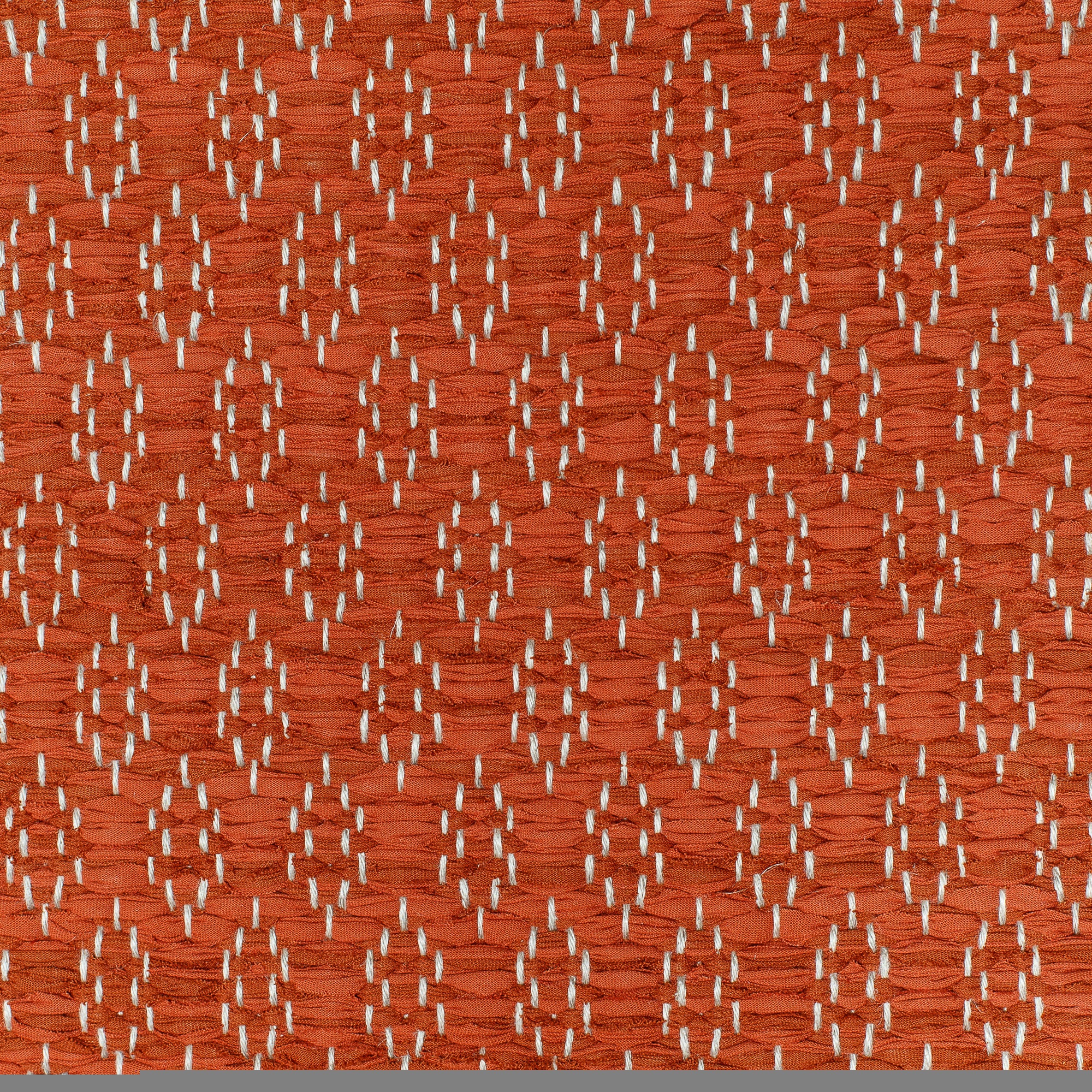 <p>Honeycombs, main terracotta 376, 377 on the natural yarn</p>