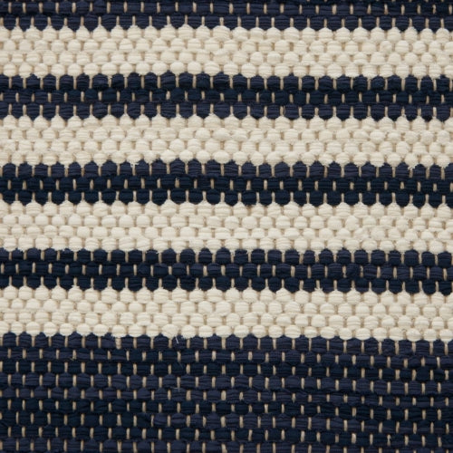 <p>Single Weave Striped, blue mix 541, 522, white mix 101, 100 on the natural yarn</p>