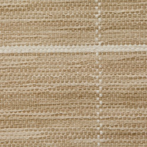 <p>Single Weave with vertical stripes, main beige 216, offwhite 104 and stripe white 101 on the white yarn</p>