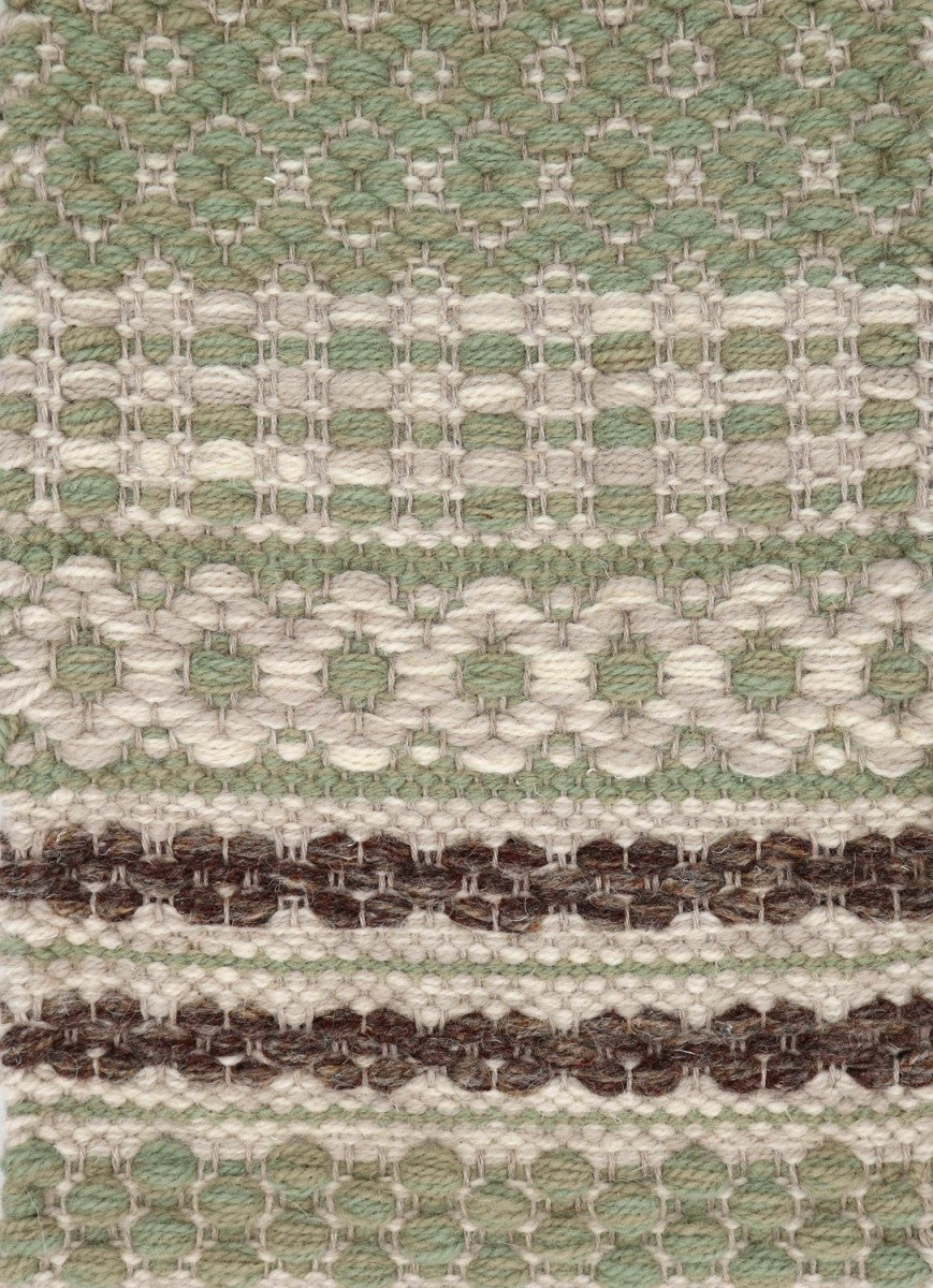 <p>Mountain Fantasy, main light green mix 4012, CH016, inside cream mix 06, CH1207, section in brown mix 11, 17 on the natural yarn</p>