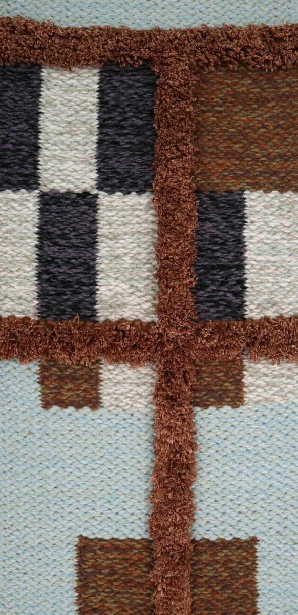 <p><meta charset="UTF-8"><a id="fancybox-right"></a><span class="fancy-ico" id="fancybox-right-ico"></span></p>
<div id="fancybox-title" class="fancybox-title-inside">
<meta charset="UTF-8">
<span>RETTANGOLO Blue-Grey, Flat Tuskaft with Rya, blue-grey 8602, CH054, 8052; brown 6018, 6005, 8197 (1 thr.); black CL0068, 6020, 1006 (1 thr.); white 1011, 1023, 8216; Rya (1,5 cm) in brown linen yarn</span><br>
</div>