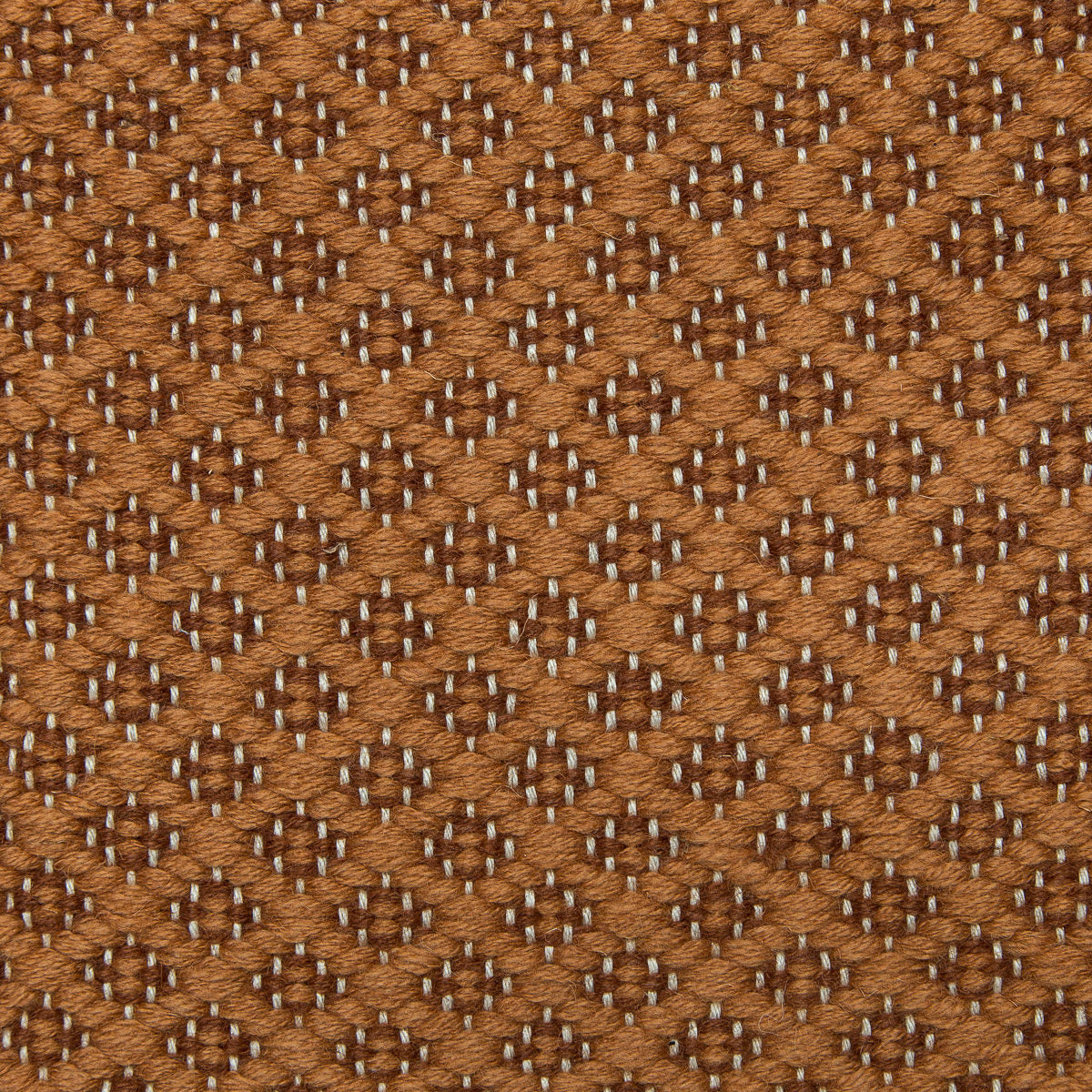 <p>Rosepath pos./neg., main light brown 6008, inside brown 6002 on the natural yarn</p>