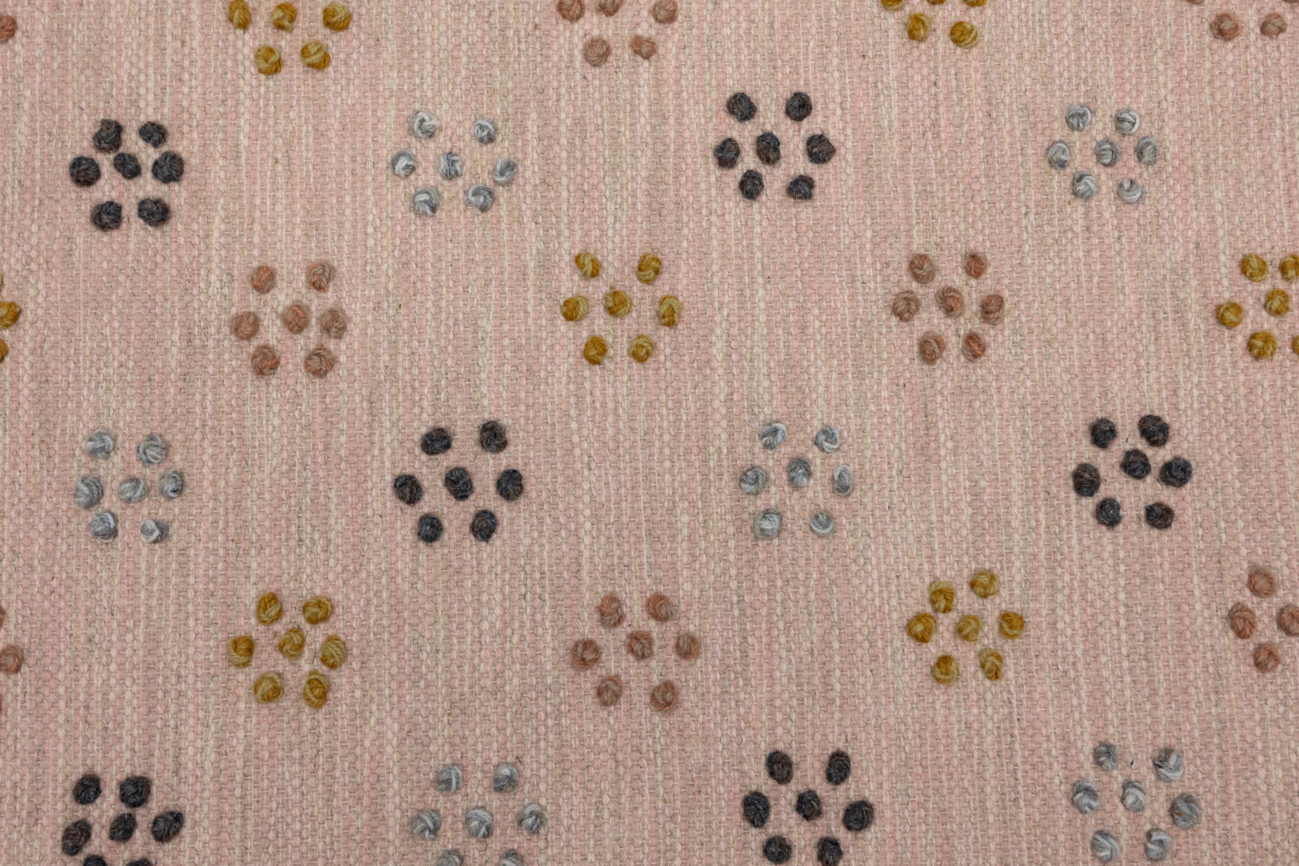Single Weave with Flower Pearls - Pink