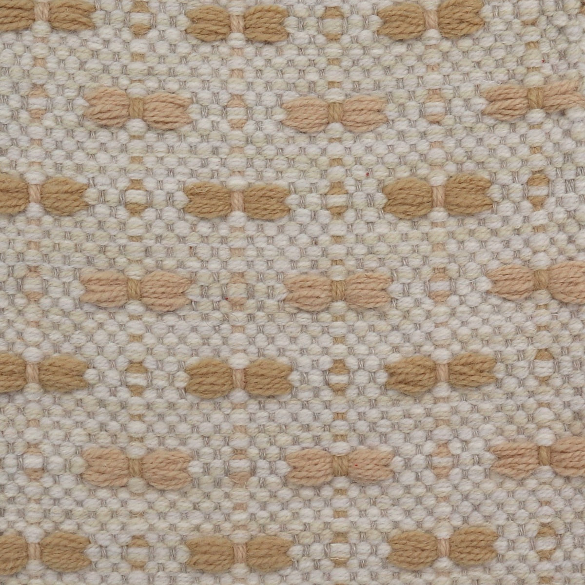 <p>Single Weave with Bows, base 6023, CH044, 1022, bows in cream 6039, yellow 6003 on the natural yarn</p>
