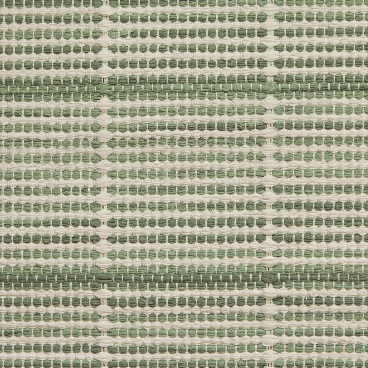 <p>Single Weave with Draell, 1 row - white 101, 2 row - green mix 469, 470 on the white yarn</p>
