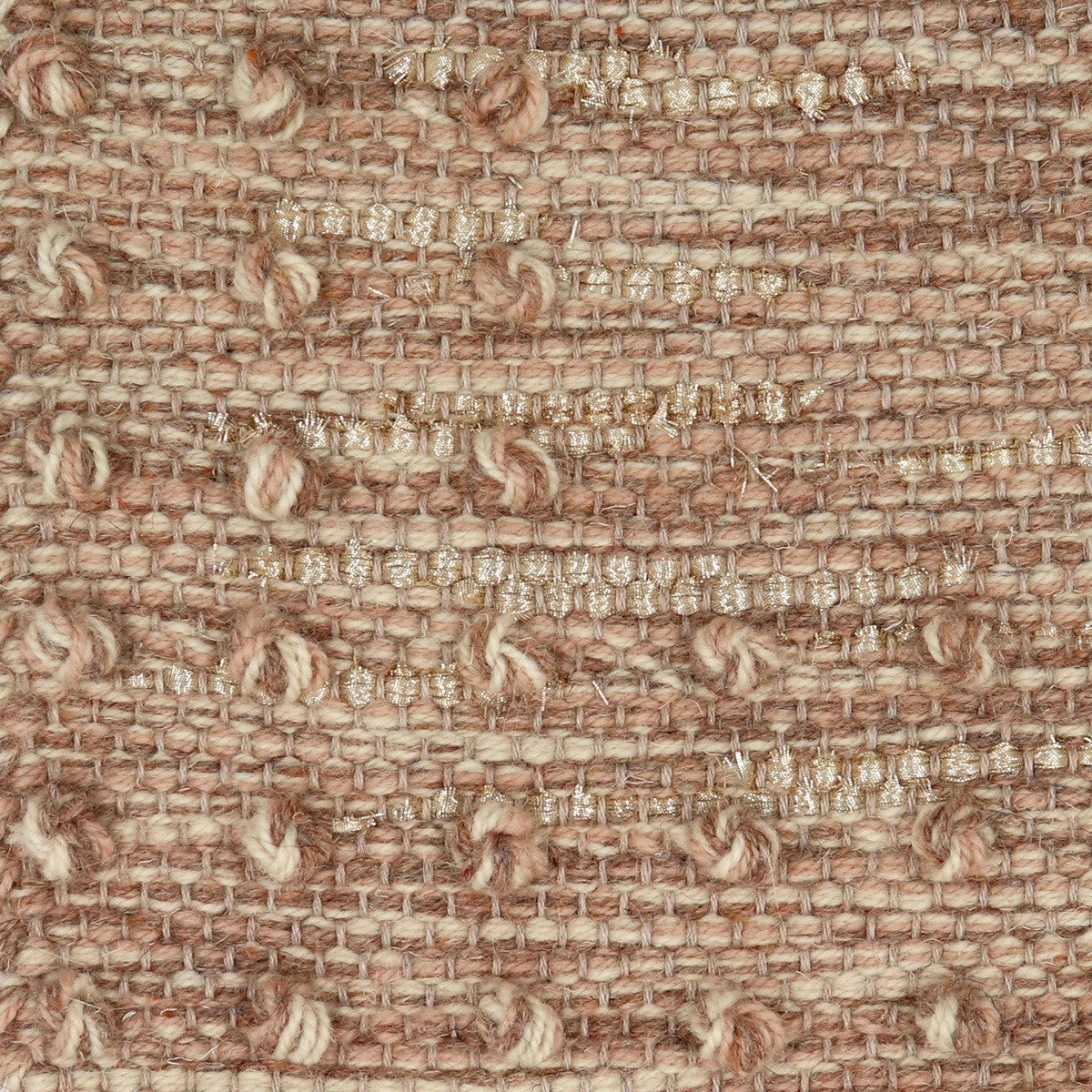 <p>Single Weave with Pearls, mix of 6023, 02, 6026 and gold brocade on the natural yarn</p>