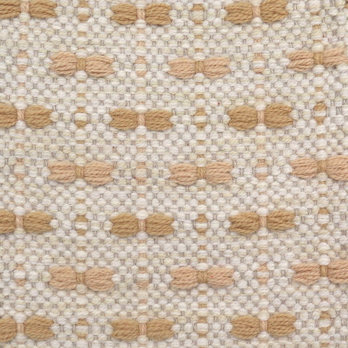 <p>Single Weave with Bows, base 6023, CH044, 1022, bows in cream 6039, yellow 6003 on the natural yarn</p>