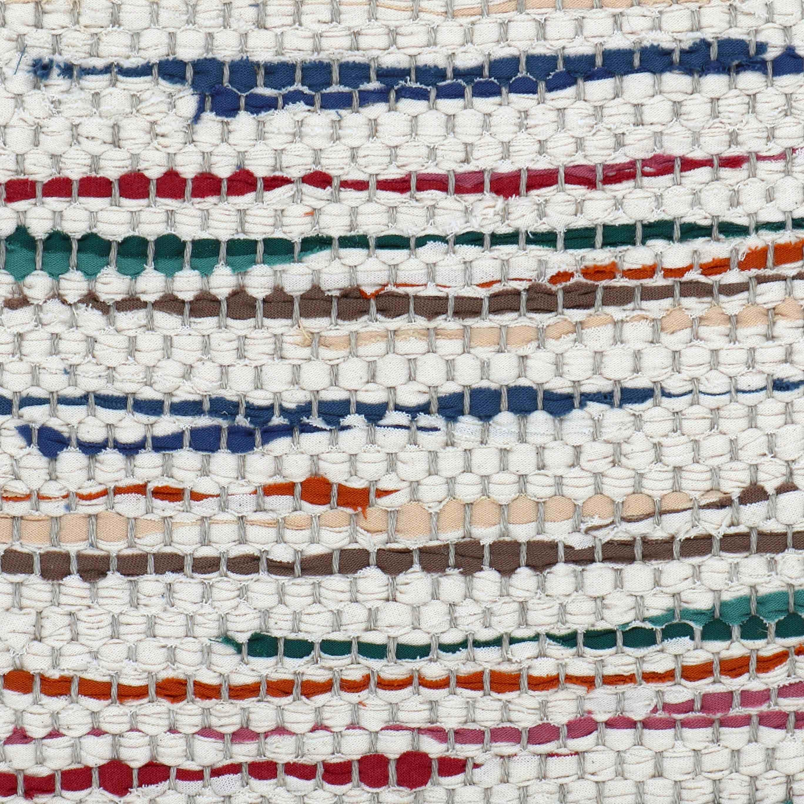 <p>Single Weave with Effects, base in cream 104, Effects in green mix 4438, 410, red mix 307, 387, beige mix 217, 283, 220, blue mix 404/1, 509 on the natural yarn</p>