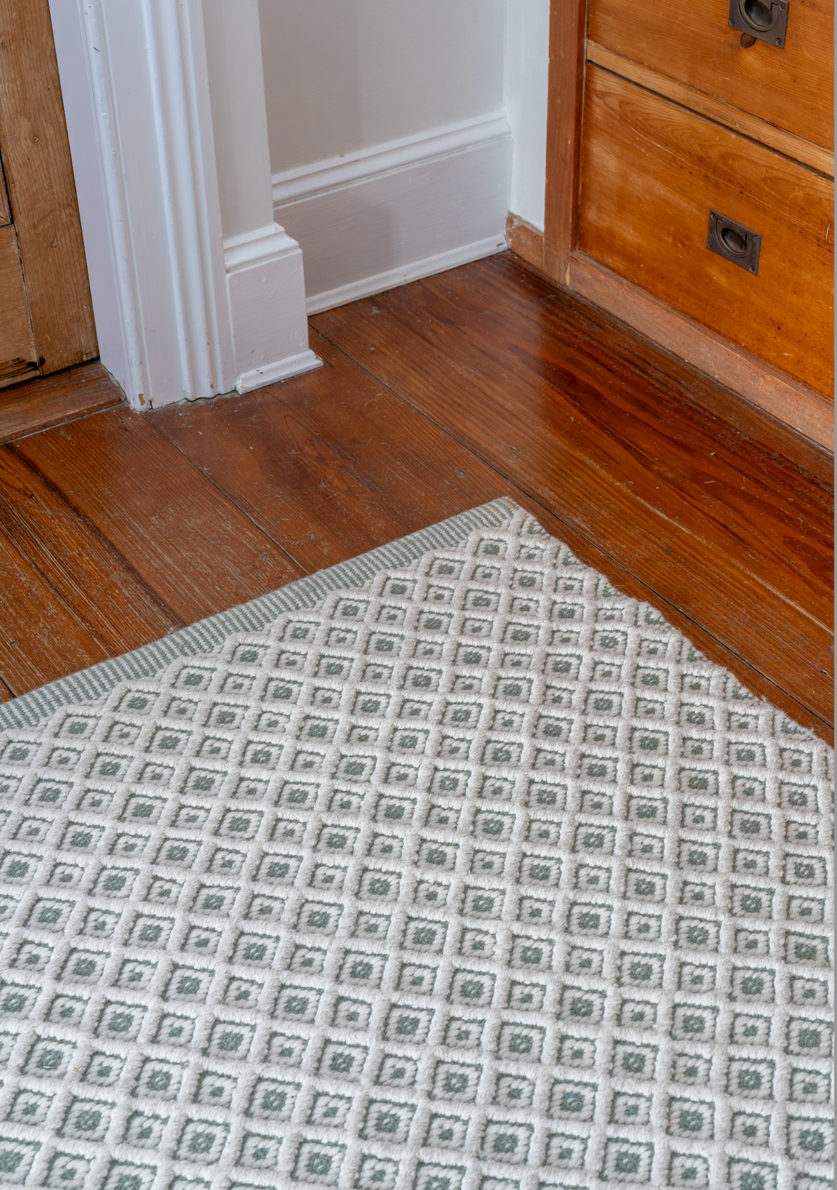 Small Dual Diamond Bouclé – Green