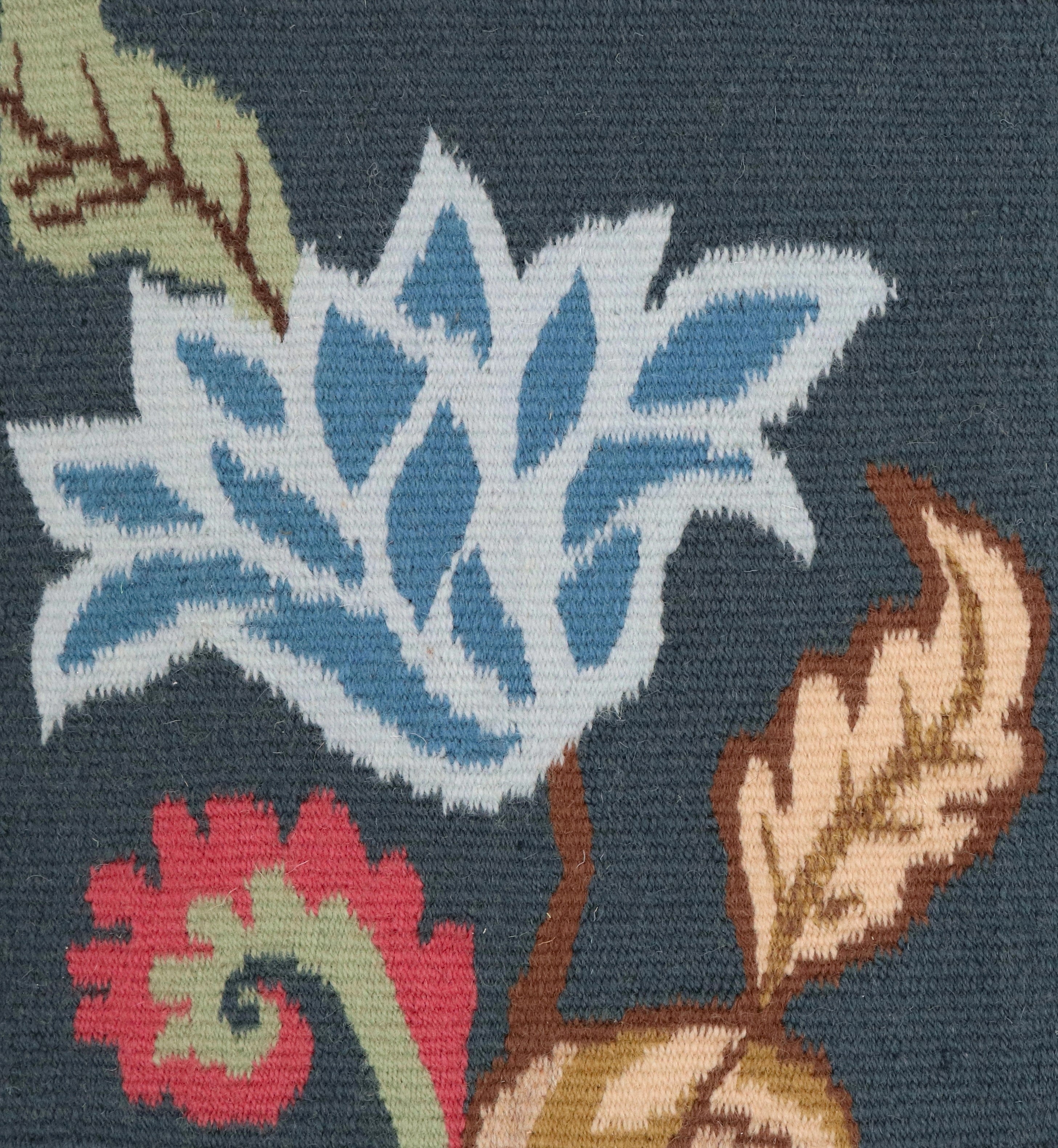 <p><meta charset="UTF-8"><a id="fancybox-right"></a><span class="fancy-ico" id="fancybox-right-ico"></span></p>
<div id="fancybox-title" class="fancybox-title-inside">
<meta charset="UTF-8">
<meta charset="UTF-8">
<span>PENDULA Tapestry created by Claire Fouché, Noble Blue, background blue 504; green stems/leaves 4015, 4011; brown stems/leaves 03, 6017, 6005; pinks 3010, 3016, 8154; blues 5021, 5012, 8200, 8235; yellows CH018, 6004, 6039; large leaves 6004, 6039</span><br>
</div>