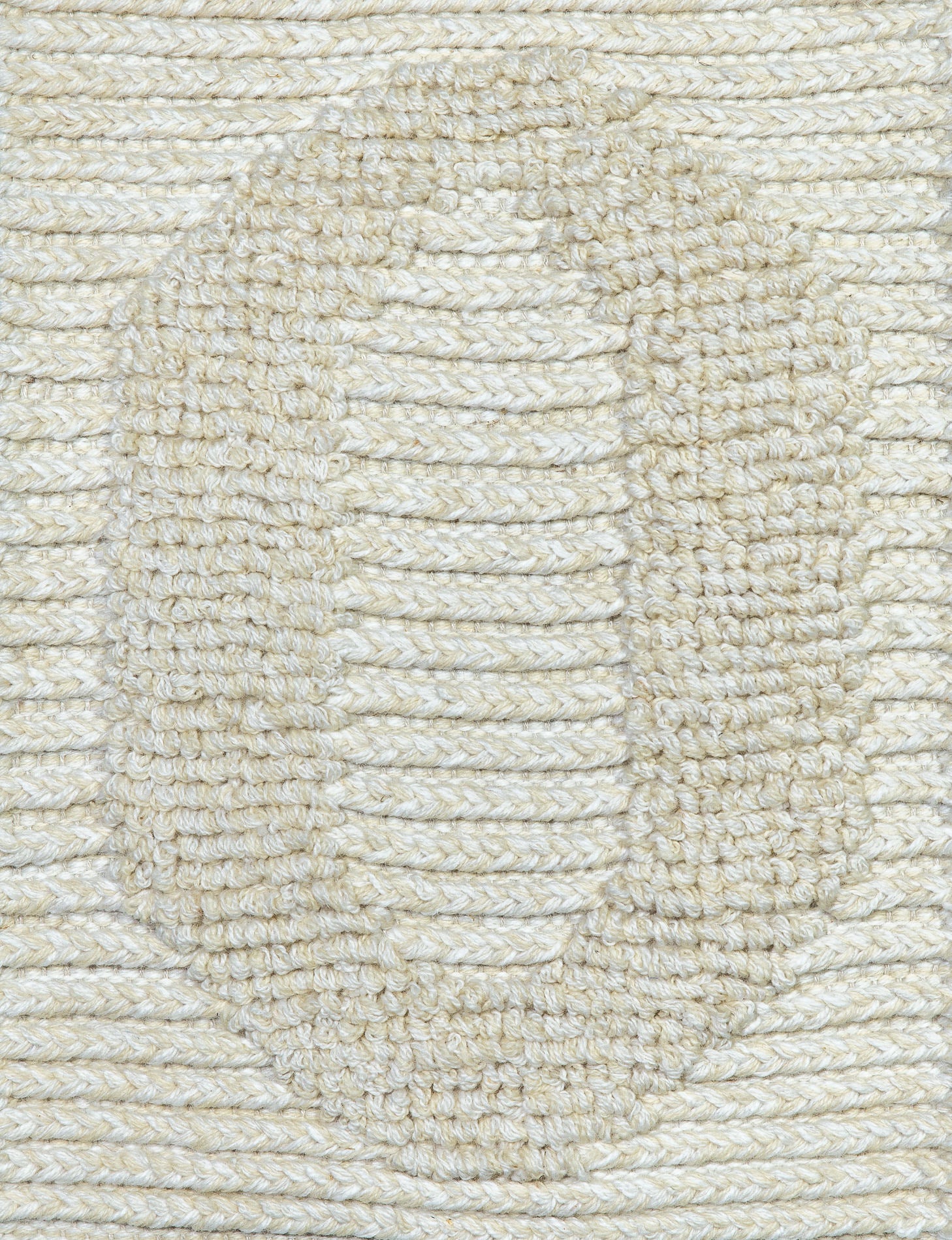 <p>The Braids with Bouclé in Oval, white mix 1023, 6023, СН044 on the natural yarn</p>