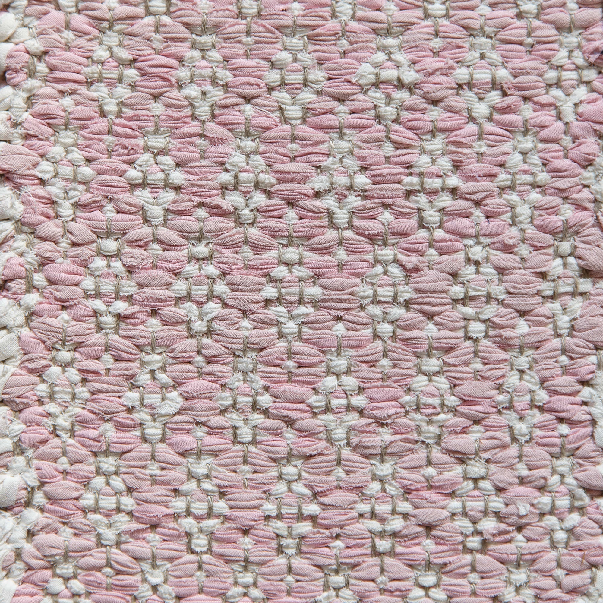 <p>Ukrainian Flower, main pink mix 350, 360, inside white mix 101, 102 on the natural yarn</p>