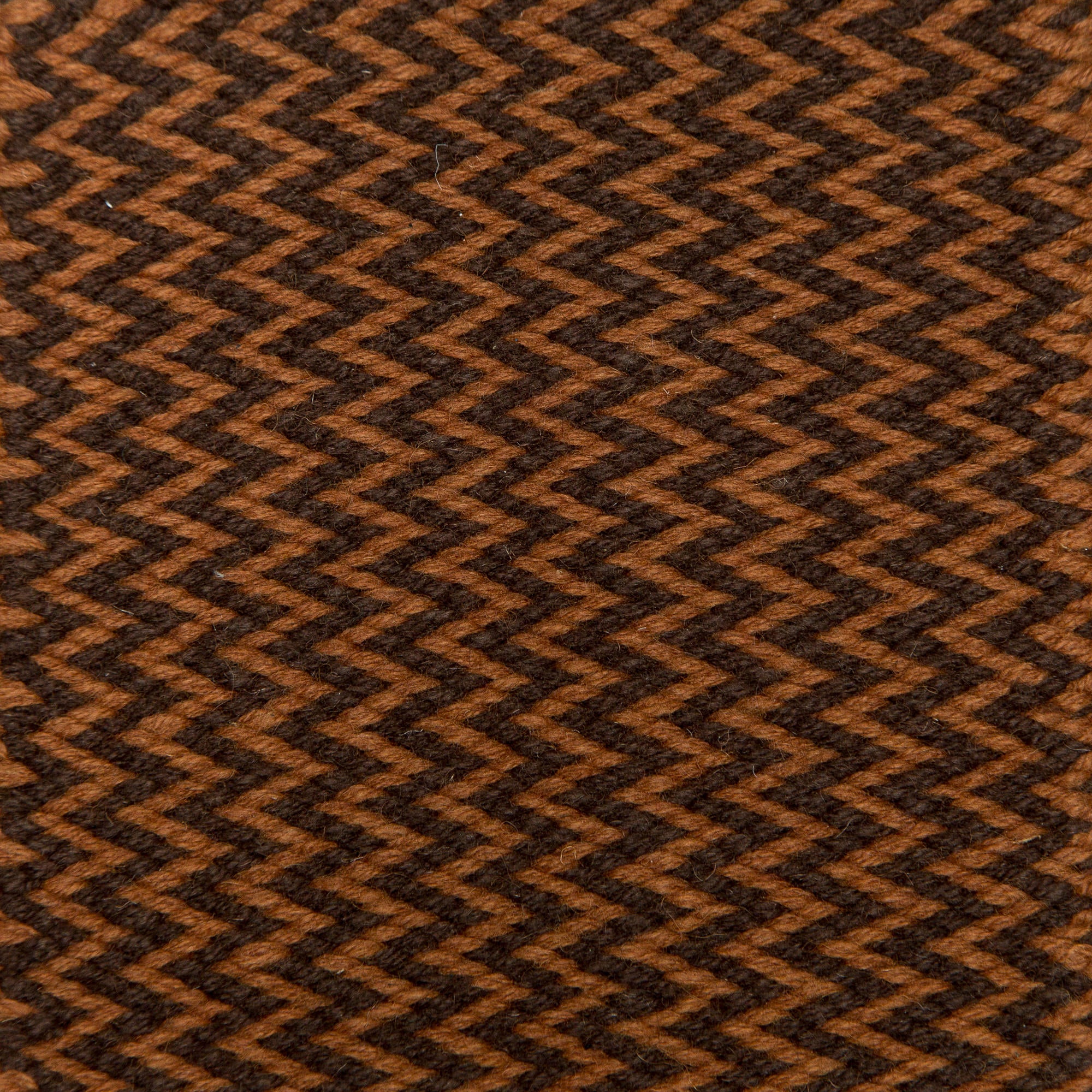 <p>Vertical Dual Zig Zag, 1 row - brown 6002, 2 row - dark brown 6005 on the brown yarn</p>